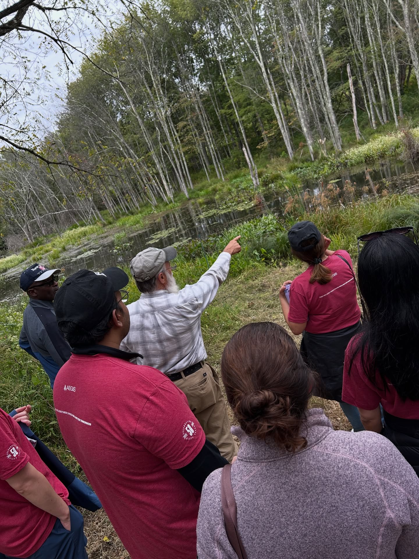 A whopping 75 AEGIS employees trekked out from their office in East Rutherford to South Branch Preserve in Mt. Olive to help our small stewardship team with weeding, mulching, and sprucing things up for the fall. Their energy was incredible, and they got a rare treat to tour the preserve with Dennis, our stewardship manager. Check out what they accomplished at www.tlc-nj.org/blog