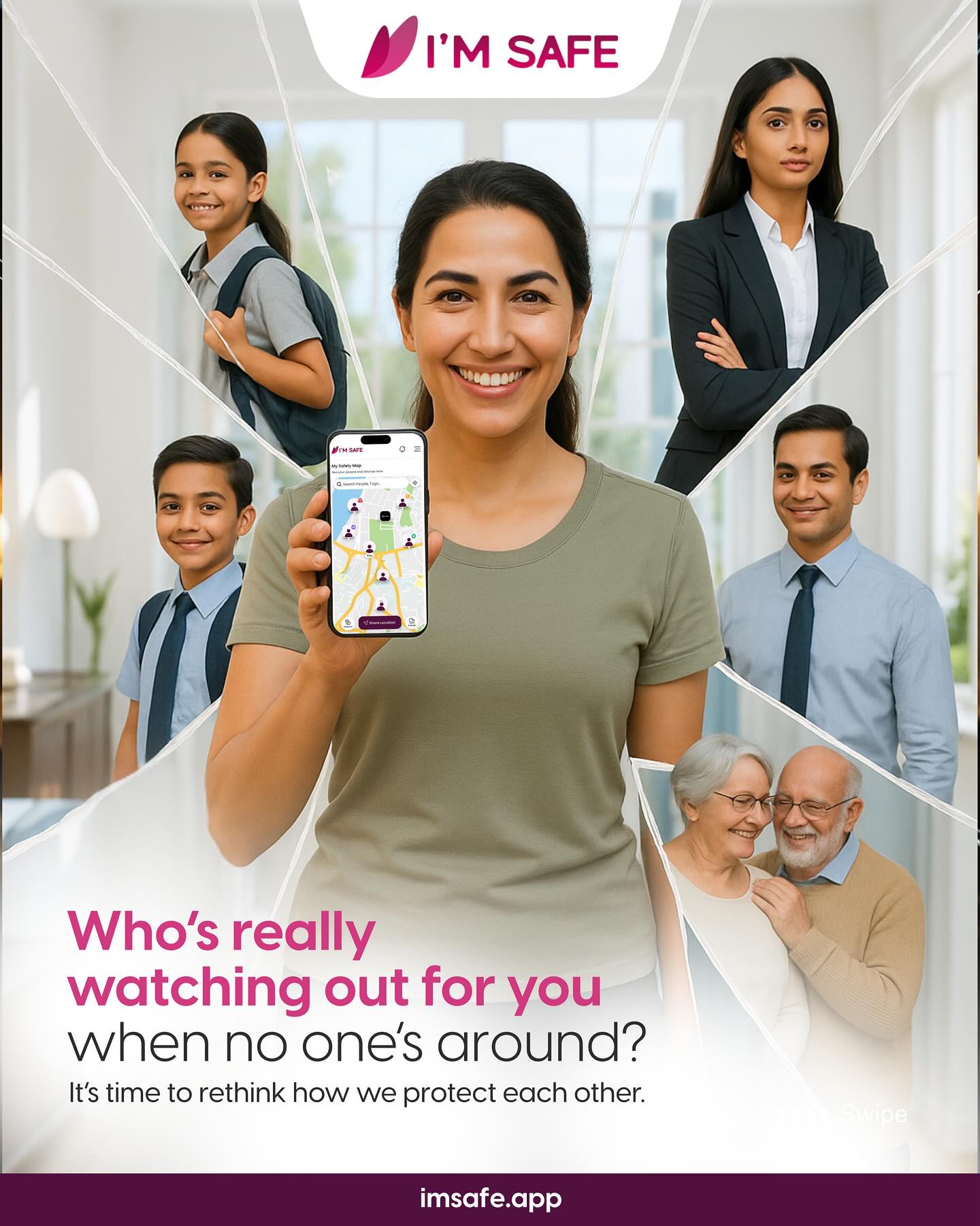 Safety has evolved from calls and texts to something smarter.
Bubble keeps your group close, even when miles apart.
Peace of mind, built into every update.
Your Bubble is launching soon!🔜
#imsafe #safety #bubble #imsafebubble #launchingsoon #bubble #newlaunch #imsafeapp #safetyapp