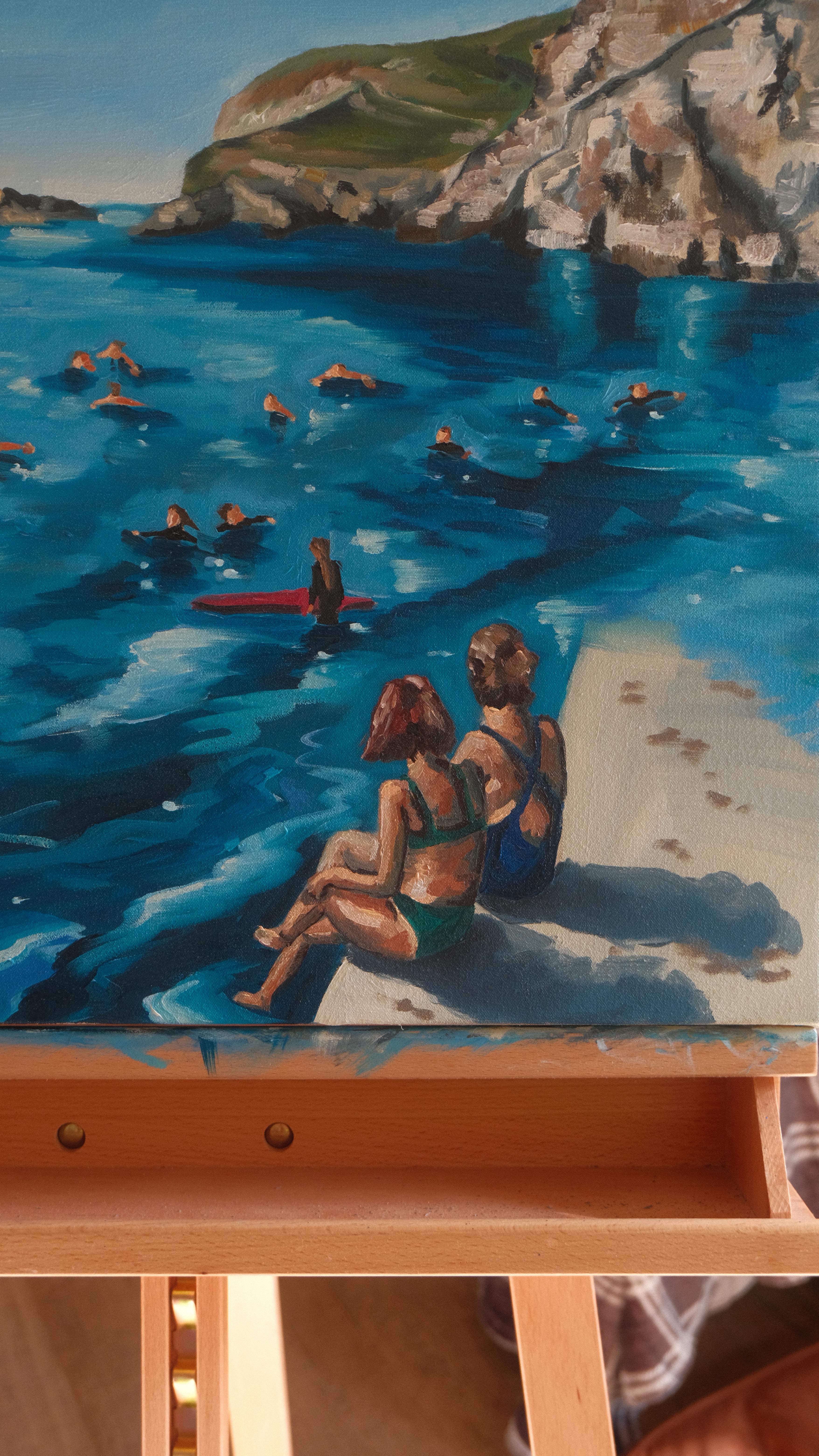 Summer sea swim (2025) oil on canvas, 56x56cm
#art #artwork #artist #paint #painting #painter #oilpainting #oilpainter #seascape #seascapepainting #cornwall #stagnes #summer #summerpainting #seascapepainting #cornwallpainting #cornishart #cornishartist #foryou #fyp