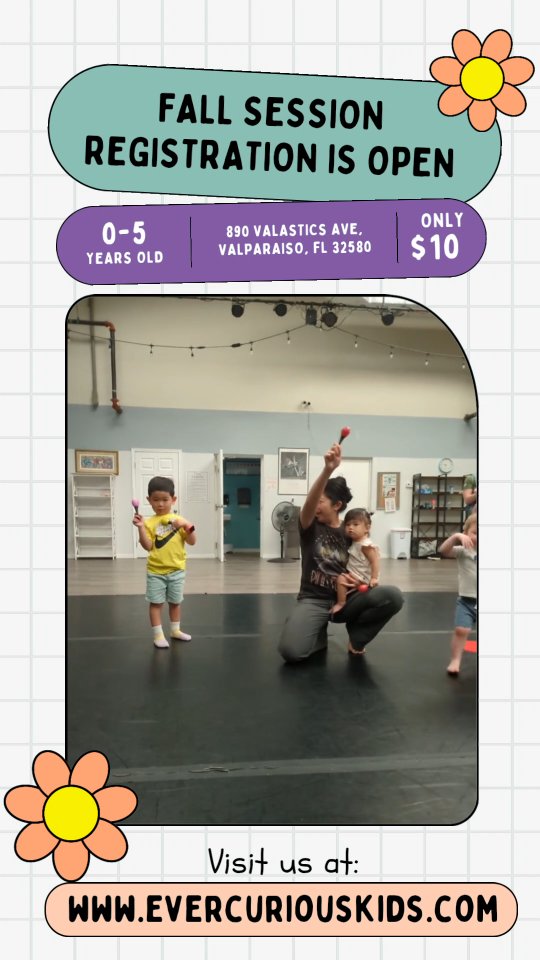 Looking for something fun to do with your child in Okaloosa County, Florida? Join Music Magic with Miss Beth and watch your child fall in love with music. This is an engaging, hands-on, educational and play based program designed for infants, toddlers and pre-schoolers with their caregiver.
Fall session starts in two weeks! Spots are going fast. Sign up at www.evercuriouskids.com/book-online #musicismagic #musicwithmissbeth #evercuriouskids #evercuriousllc #musicmagicclass #musicforbabies #okaloosamusic #musicfortoddlers #thingstodoinniceville
