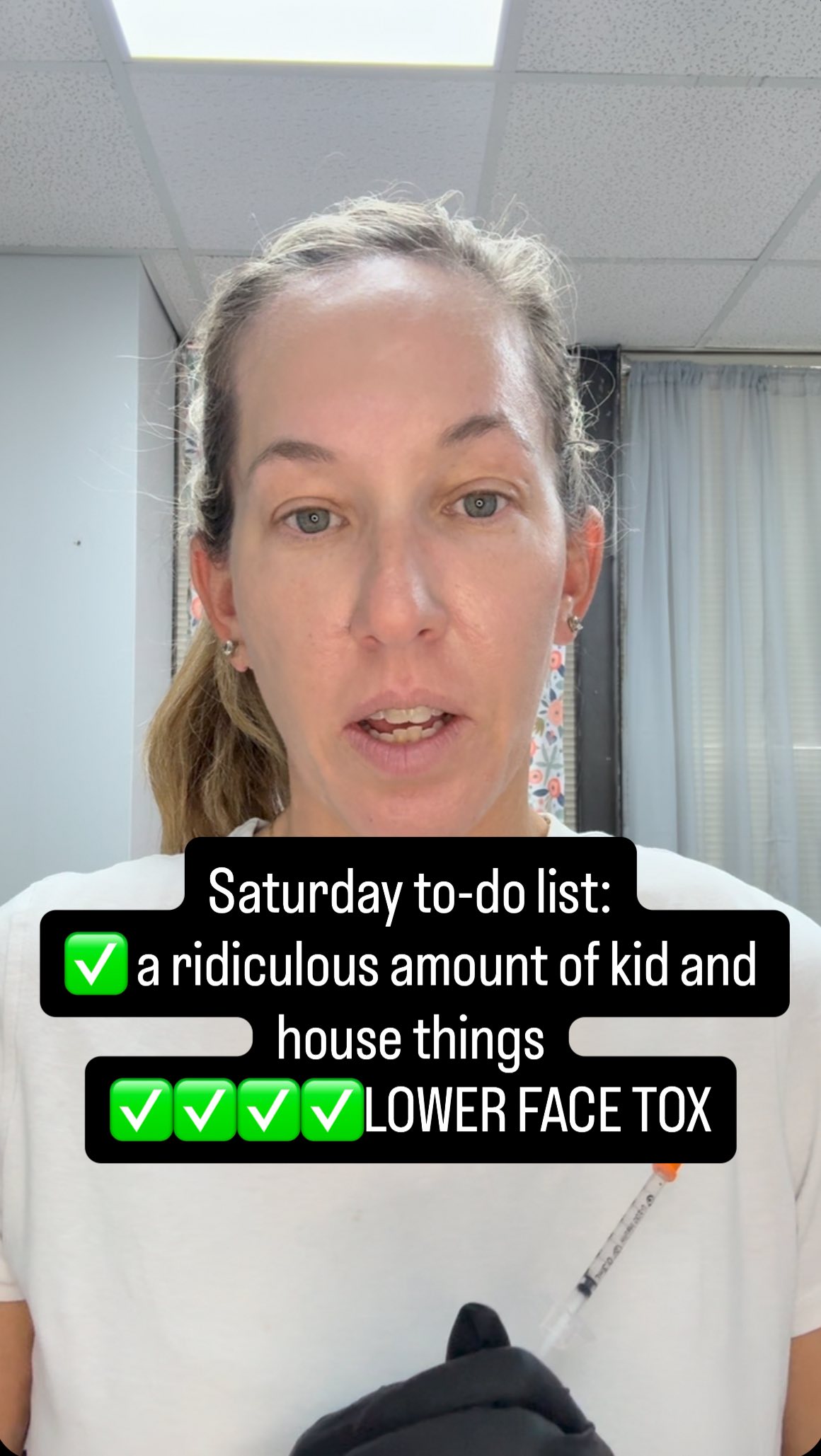 ✨ Saturdays are usually wild—kids, sports, laundry, groceries, and about a million little house chores. But today? I penciled in something just for me: a little lower-face tox time. 💉
I went for a Nefertiti Lift—a treatment that relaxes the muscles pulling the lower face and neck downward, giving a lifted, more defined jawline. Think: smoother, tighter, and just a touch more snatched.
Here’s what I did:
🔹 Daxxify – 100 units → $650
Equivalent to:
• Dysport: $480
• Jeuveau: $420
• Letybo: $384
Why I chose Daxxify: longer duration (4–6 months!) 🙌, meaning less frequent appointments and longer-lasting lift.
✨ Benefits of a Nefertiti Lift:
• Softens neck bands & jawline tension
• Restores a more youthful contour
• Lifts the corners of the mouth
• Creates definition without filler
Sometimes, penciling yourself in is the most powerful to-do on the list. ✔️
⸻
#ShiftStudioGlow #LowerFaceLift #Daxxify #PAInjector #NefertitiLift #ConfidenceBoost
