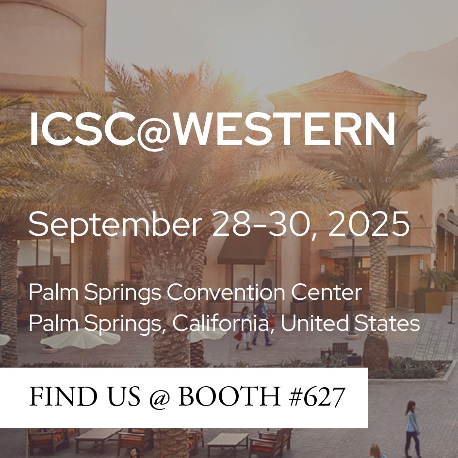 📍 Palm Springs Convention Center
🗓 Monday, September 29th
📌 Booth #627
✨ We’re heading to Palm Springs! ✨
Join us at ICSC Palm Springs (in one week!) on Monday, September 29th. You’ll find us at Booth #627 — stop by to connect, learn more about what we’re working on, and say hello!