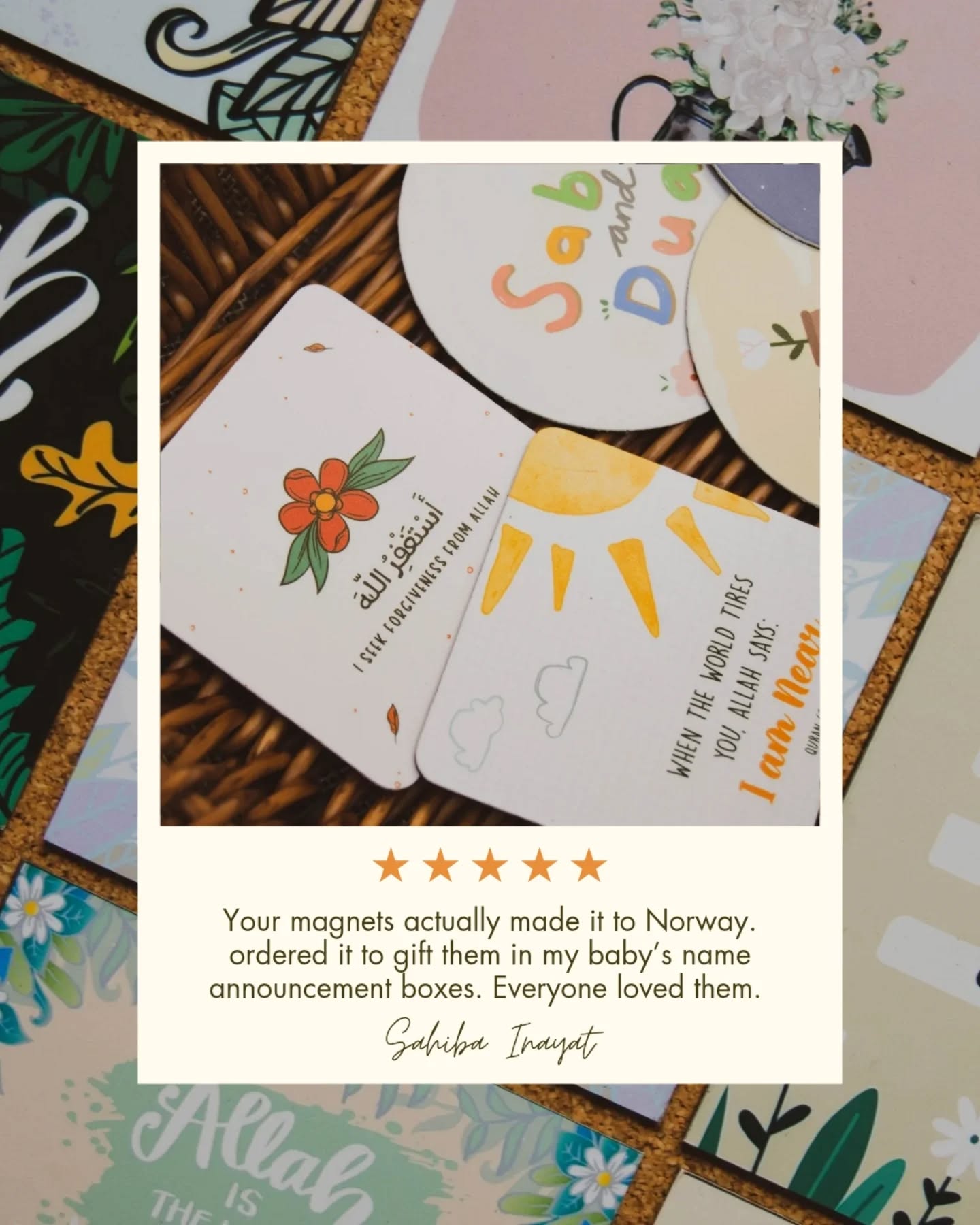 Who knew a small magnet could carry so much joy? 💛 Thrilled to know our creations reached Norway and were loved by all. Truly, your love keeps us going 🌿