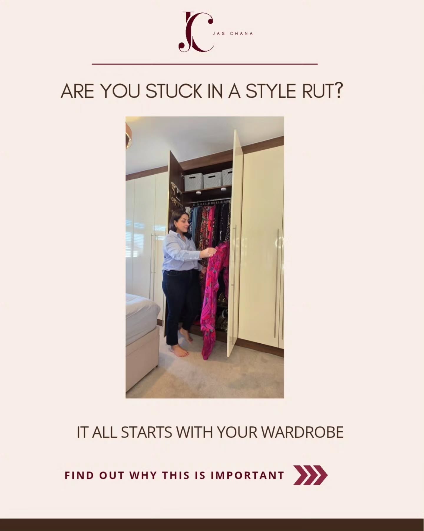 ✨ Are you stuck in a style rut? ✨
You open your wardrobe every morning and…
👗 It’s full of clothes, but nothing feels right
👠 You reach for the same safe pieces on repeat
👜 Getting dressed feels like a chore instead of a joy
Sound familiar? You’re not alone 💕
The truth is:
Your wardrobe sets the tone for how you show up every single day.
If it’s cluttered, outdated, or full of pieces that no longer serve you… it keeps you stuck in that same cycle.
But when your wardrobe works for you?
Everything shifts:
✨ You feel confident in your shape
✨ You save time and stress each morning
✨ You enjoy getting dressed again
💡 And here’s the secret:
It doesn’t start with more shopping.
It starts with the wardrobe you already have at home.
Are you ready to break free from the rut and create a wardrobe that reflects the best version of you?
💌 Get in touch with me Jas at hello@jaschana.com
#personalstylistessex #styleover30 #styleover40 #personalshopperlondon #personalshopperuk #wardrobeconsultant #wardrobestyling
#wardrobedetox