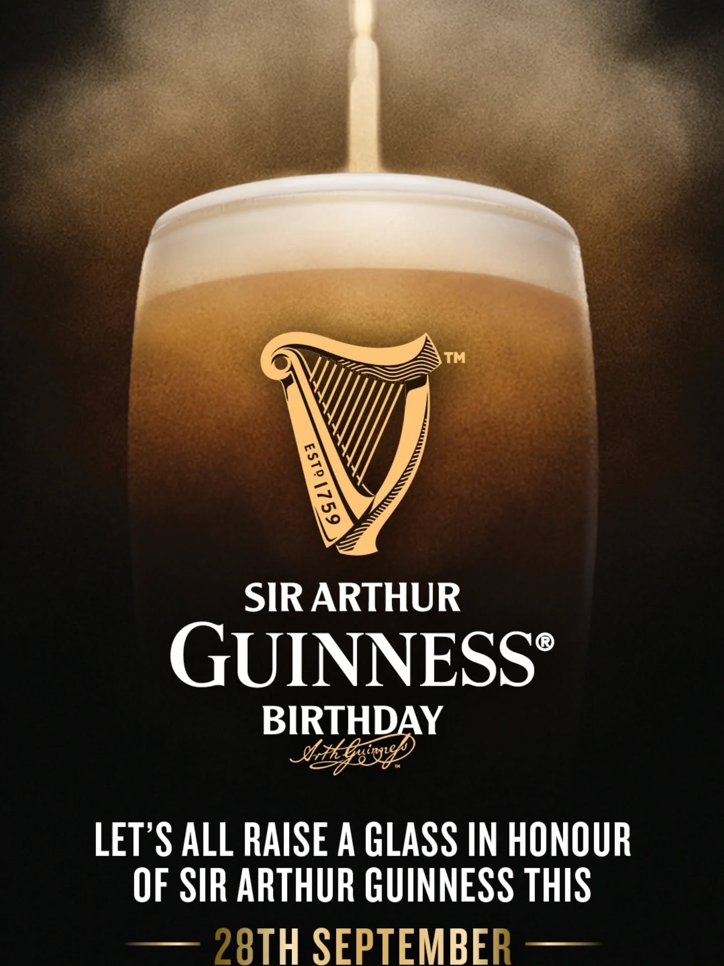 If Guinness wasn't reason enough to come down to The Tasting Room this Sunday to celebrate Sir Arthur Guinness' birthday, how does free Guinness merch sound?
We will be giving away a free piece of Guinness merchandise for the first 30 people* who order a Guinness.
We also have some tasty Irish classics on our menu like our chicken spice bag!
*1 item of merchandise per person