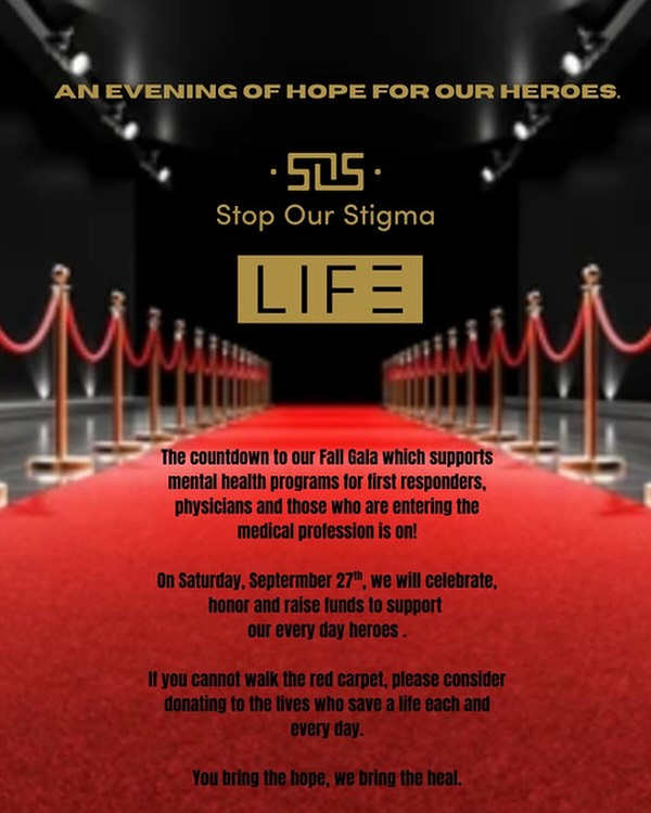 ✨ An Evening of Hope for Our Heroes ✨
The countdown is on! Join us Saturday, September 27th, as we walk the red carpet to celebrate and support the first responders, physicians, and future medical professionals who show up for us every day. 🖤💛
💡 All proceeds benefit mental health programs for our everyday heroes.
🎟️ Can’t make it in person? You can still be part of the impact by donating today.
You bring the hope, we bring the heal. 🕊️
Link in bio.
#livinginfulfilledenlightenment
· #LIFEsavers
· #SOS
· #StopOurStigma
· #FallGala2025
· #SupportOurHeroes
· #HeroesMentalHealth
· #SaveOurHeroes
· #FirstResponderWellness
· #HealthcareHeroSupport
· #MentalHealthMatters
· #BeyondTheFrontLines
· #MakeADifference
#savealifegala
#eveningofhope