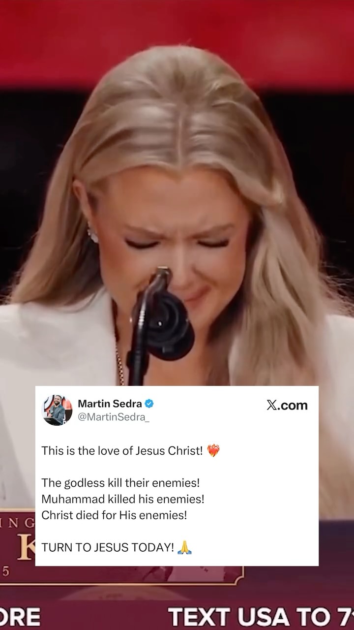 @mrserikakirk showed the love of Jesus Christ by forgiving her enemy! ❤️🔥
This is the love of Jesus Christ!
The godless kill their enemies!
Muhammad killed his enemies!
Christ died for His enemies!
TURN TO JESUS TODAY! 🙏