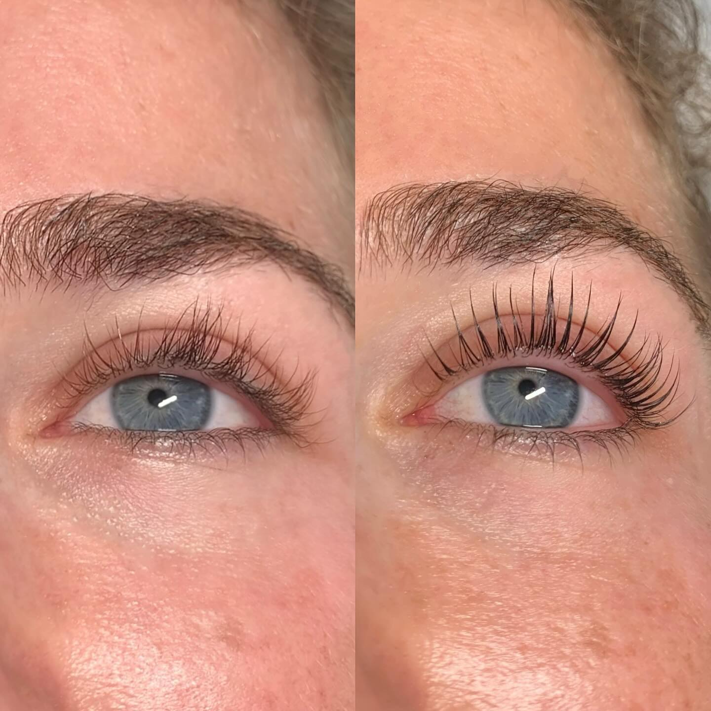 Just obsessed 😮💨
⬅️ 8 weeks post Korean Lash Lift (1st lift)
➡️ Fresh Korean Lash Lift + Tint (2nd lift)
Korean Lash Lift benefits;
✅ Root to tip lift
✅ Gentle products
✅ Lash protection