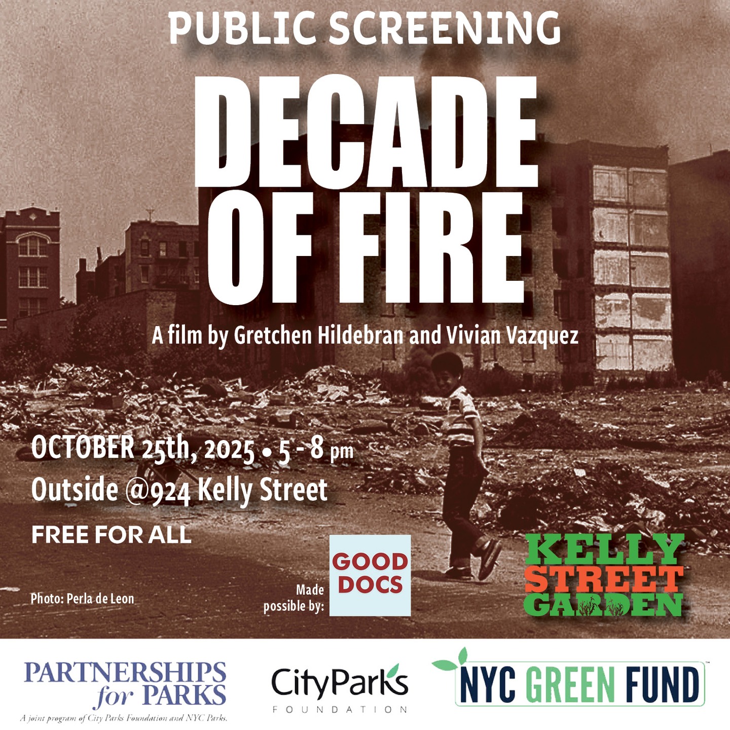 This will be the lat scheduled event of the garden season. Join us outside at sunset. Bring snacks.
#goodocs
#decadeoffire