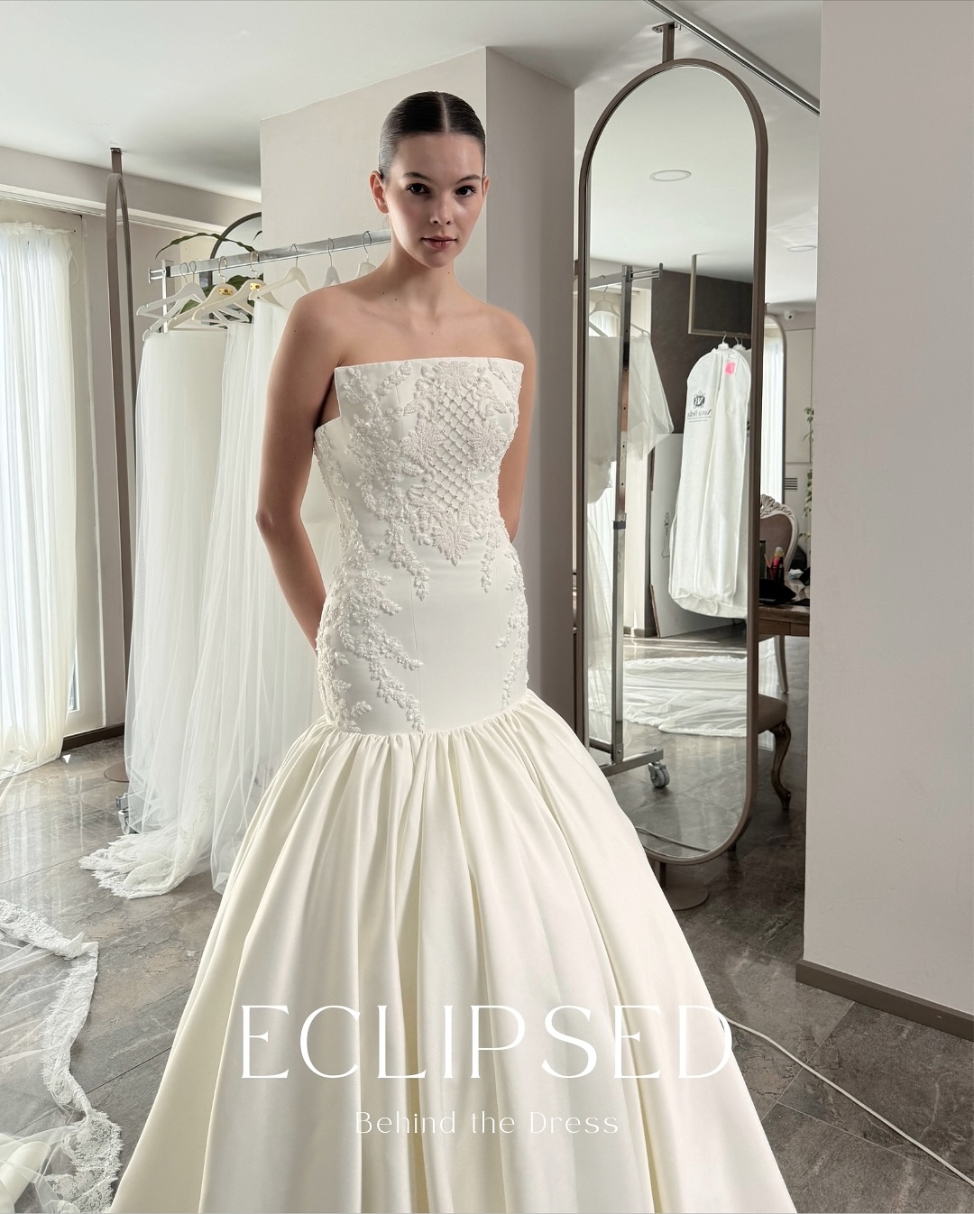 ✨ From the first stitch to the final glow — witness the artistry behind this bridal masterpiece. Every detail tells a story of passion, patience, and perfection. #BridalJourney #BehindTheGown #NovaBellaBride