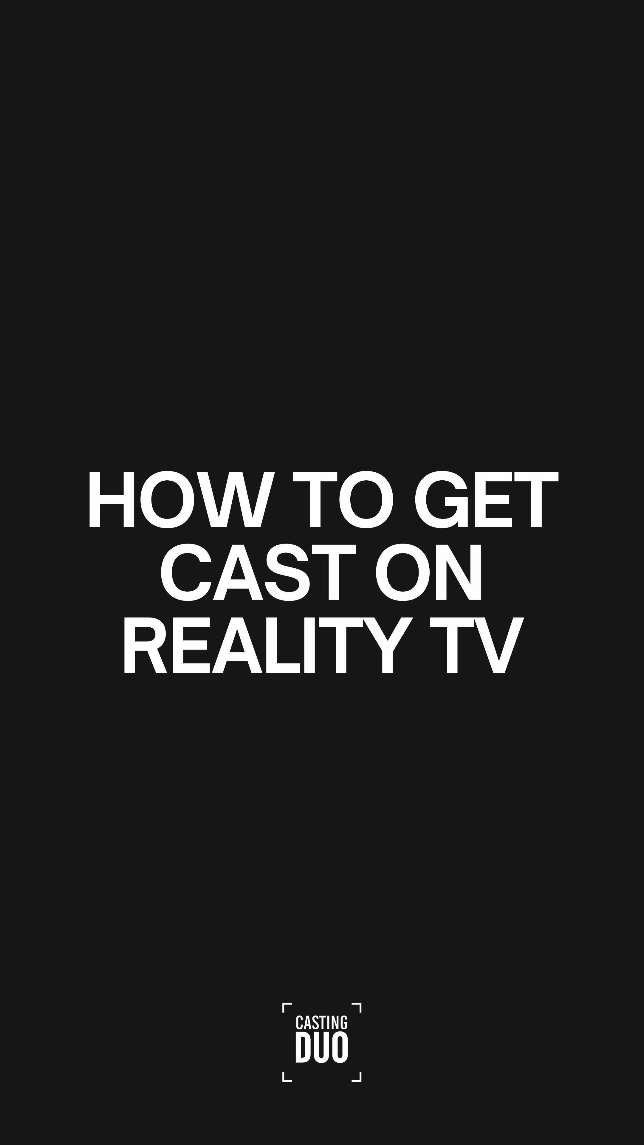 Casting 101: Yourself > Any character you think we want to see.
#castingdirectors #oncamera #filmandtv #realitytv #realitytvshow #tvreality