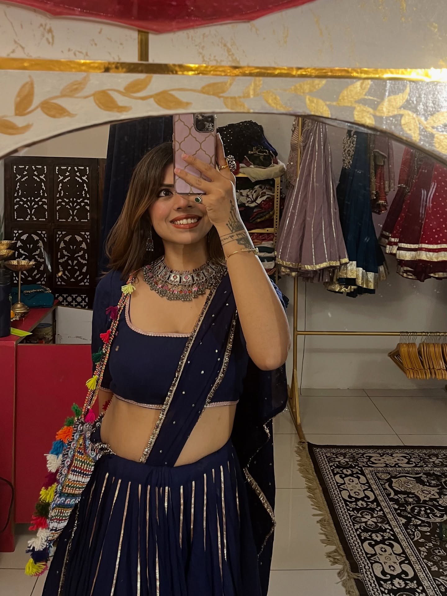 “20 meters of ghera, infinite grace ✨
Our founder, the true muse of Meera Couture, living the couture dream 💫”
#MeeraCouture #FounderDiaries #CoutureLove #20MtrGhera #CoutureDreams #DesignerMuse #FashionRoyalty #MadeWithLove