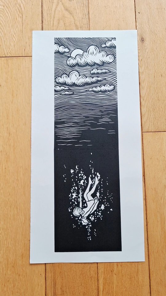 It's been a long time since I printed anything new. I started carving the first block, the cloudy day, before the holidays, and the second one after.
I haven't printed either of them because my studio is a complete mess and I don’t have any space. 😩
One day, I realized they worked well together and decided to try printing them on the dinner table. 😅
.
.
.
#blockprint #blockprinting #reliefprint #printmaker #printmakingart #illustration #illustrationartists #natureinspired #oceaninspired #newprint