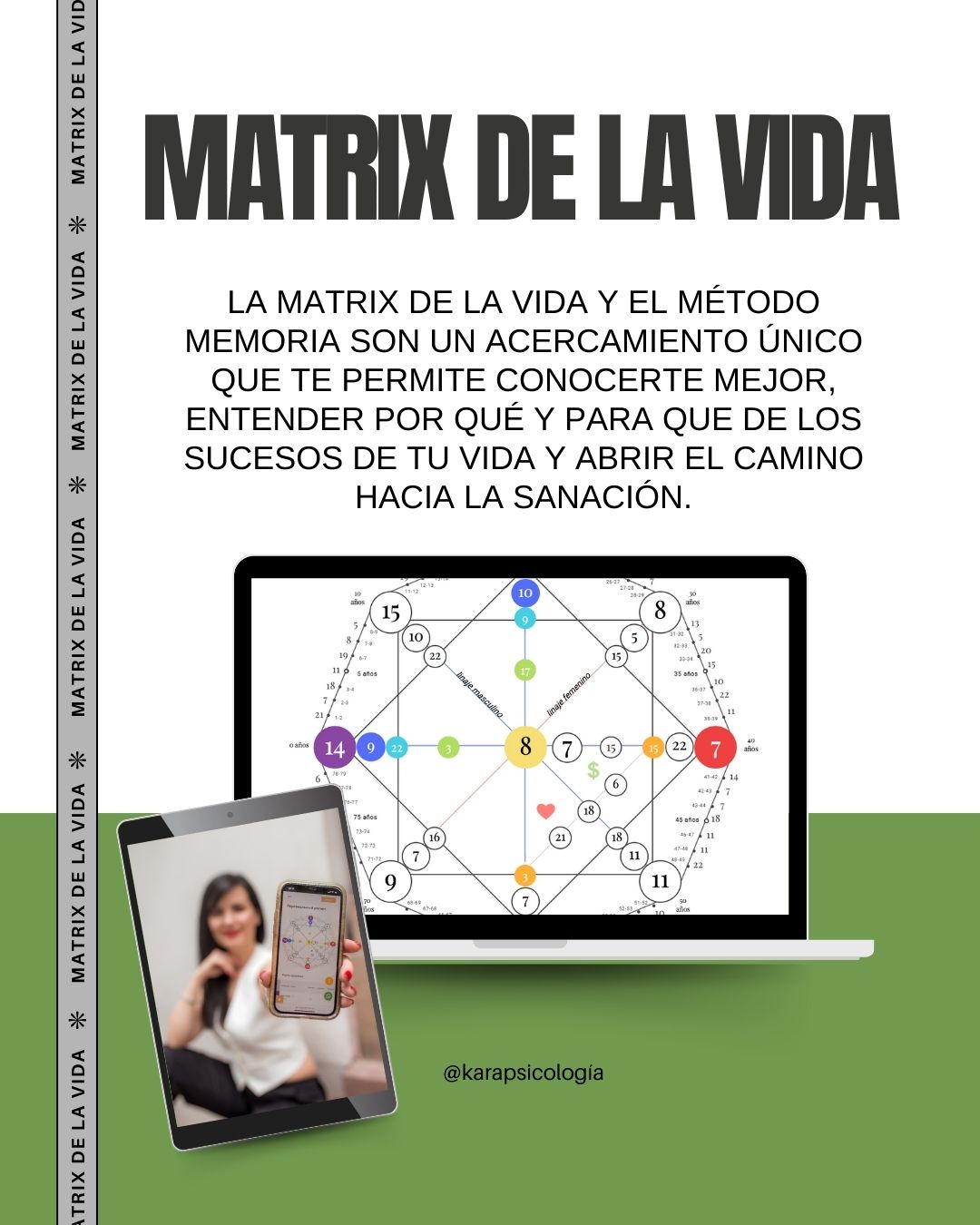 En este carrusel te comparto cómo funciona el método Memoria, basado en la Matrix de la Vida, un instrumento profundo de autoconocimiento y que abre el camino hacia la transformación que permite:
💡 Descubrir la razón de ciertas situaciones que se repiten en tu vida
💡 Entender tus patrones en el amor, la realización profesional y la abundancia financiera
💡 Reconocer memorias de esta vida o incluso de vidas pasadas que impactan tu presente
💡 Comprender que te está queriendo decir tu cuerpo, cuando no te sientes bien y mucho, mucho más....
Si quieres vivir una sesión transformadora y desbloquear tu Memoria, deja la palabra “Memoria” en los comentarios o mándame un mensaje directo.