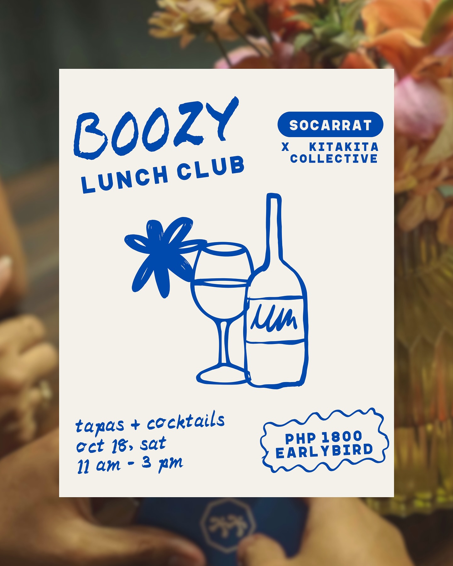 BRUNCH ๐ BUT BIGGER ๐ BOOZIER ๐ AND BETTER ๐
Weโve teamed up with our friends from @socarratcebu to make sure we provide another wine and dine experience but this time for our morning crowd. โ๏ธ
โ
Free-flowing cocktails
โ
Special brunch + tapas menu
โ
Kitakita bonding activities
Reserve your slot for PHP 1800 only. Early bird promo lasts until Oct 3. Link in bio ๐ฅ