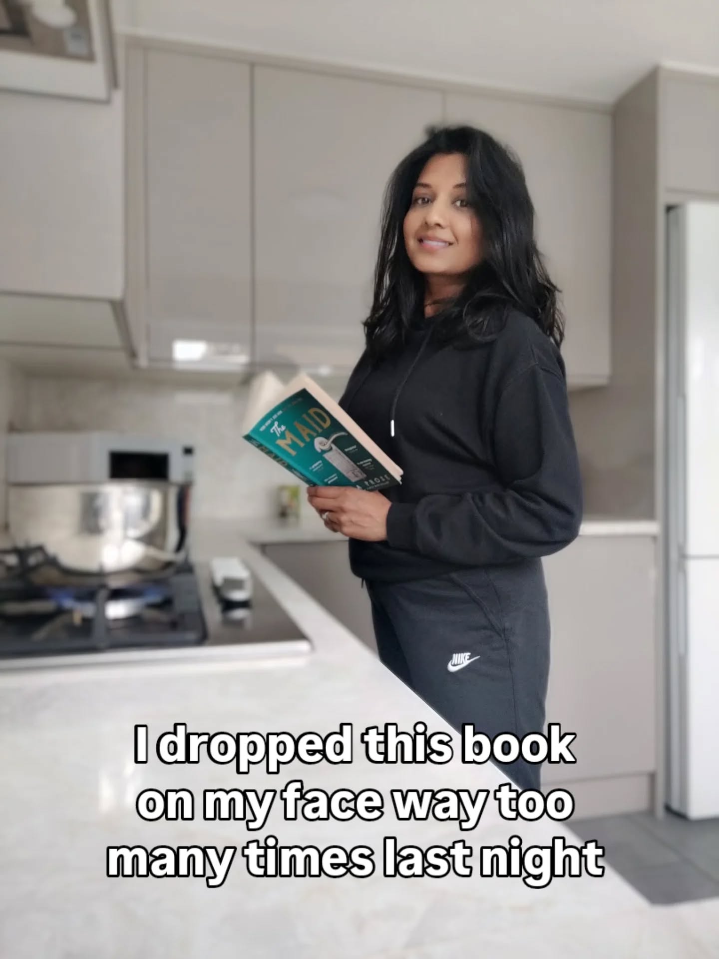 I dropped this book on my face way too many times last night because I'm determined to finish it this weekend. 🤭
I've bitten off way more than I can chew this month, signing up for three ARCs and starting a new book too close to the ARC deadline, especially during a time where my world outside books is so busy.
My ocd for processes won't let me pause on my current read to prioritise the ARCs so instead, I need to finish The Maid asap despite being a slow reader. Why do I do this to myself!? Almost there though...
So anyway, what was the last book that smacked your face?
#lazysunday #thrillerbooks