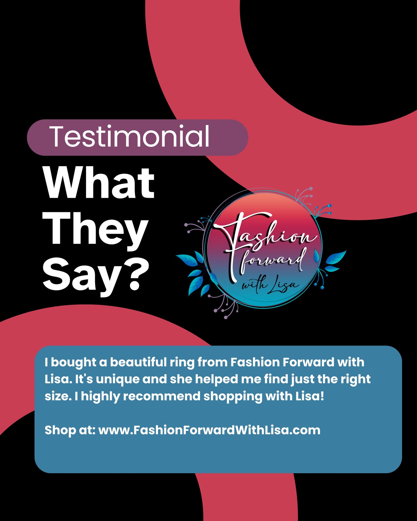 I can't thank you enough for taking the time out of your day to leave us a 5 star review. Thank you for your kind words.
visit us online at:
FashionForwardWithLisa.com
and check out our 5 star reviews on google.
#fashion #FashionTrends #fashionstyle #smallbusiness #smallbusinessowners #longisland #suffolkcountyny #nassaucountyny #FashionForward #FashionFinds #clothing #handbags #lakegrove #smallshopsdreambig #womensaccessories #jewelry #shopnow
#womensclothing #womensclothingstore
#shopping #shoppingonline