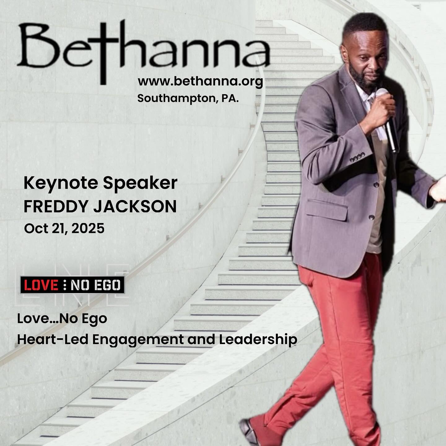 Egos get you and your team no where.
Employees and team members should be defending the mission, and not their personal fears, traumas, and egos.
Personal Development is not separate from Professional Development. It’s the foundation for it.
I’m looking forward to keynoting this conference in Philadelphia with Bethana and their 200-plus employees and team members. Maximizing 1) authenticity, 2) collaboration, 3) creativity, and 4) the $$.
LOADING: Love…No Ego, Heart-Led Engagement and Leadership.
#mrlovenoego #keynotespeaker