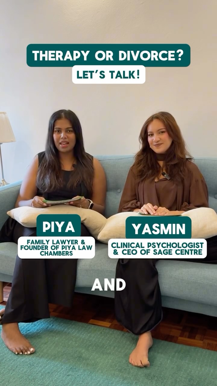 “Is divorce really the best way out?” “Should couples stay together for the kids?”
We sat down with our wellness partner, Piya Balakrishnan – family lawyer and founder of Piya Law Chambers, to answer some of the most asked questions around divorce, healing and what’s healthiest for you and your family.
This is just Part 1, head over to @piyafamilylaw for Part 2 of our conversation! ✨
#SageCentre #PiyaLawChambers #DivorceSupport #Couplestherapy #MentalHealth #divorce