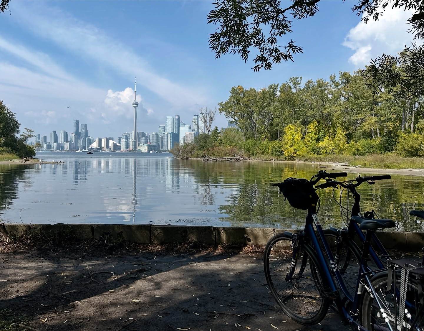 🍂Two wheels, no crowds, and skyline views all to ourselves. Fall on the Toronto Islands = natures VIP lounge. 🚴🏿♀️✨
Summer’s gone, the ferries are quieter, and every turn feels like a secret passage with just you, the trees, and the city shimmering across the water.
##TorontoIslands #PedalToronto #TorontoSkyline #AdventureAwaits #ExploreTheWorld #PostcardPlaces #CityVibes #UrbanExplorer #GetOutside #FreshAir #LocalGuides #BikeTours