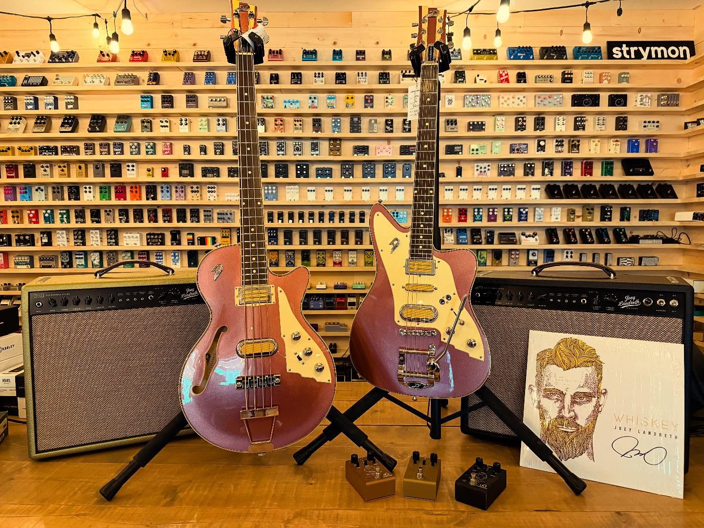 @thebroslandreth signature Duesenberg’s!
Joey Landreth’s Guitar and David Landreth’s Bass are available now at GB Music & Sound, Canada