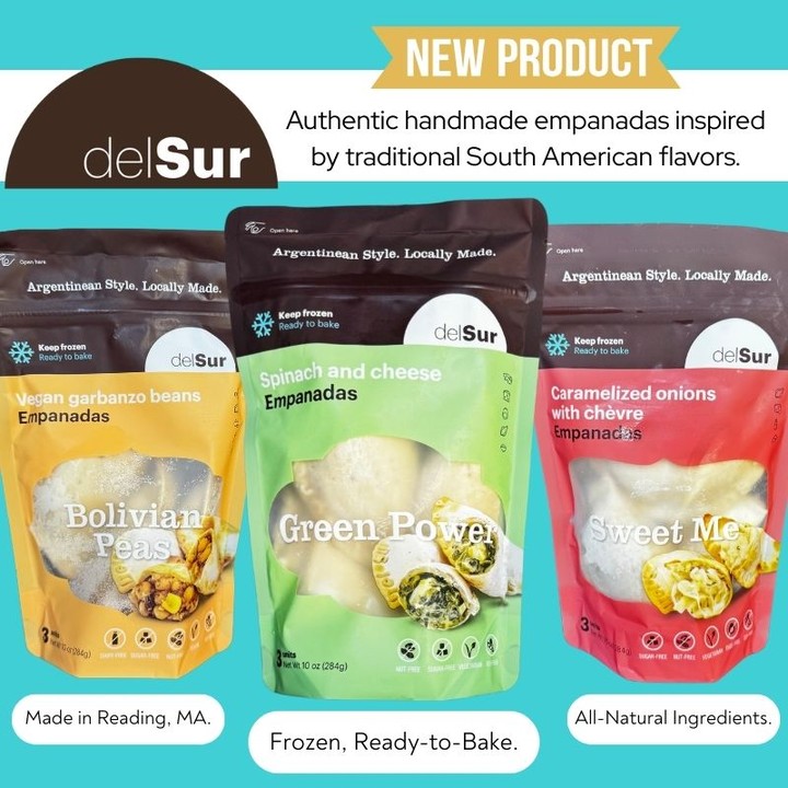 ✨New!✨ Celebrate #HispanicHeritageMonth… with @delsur_empanadas! 🇦🇷🥟
Made in Reading, MA, these authentic Argentine-style baked empanadas come in three flavors:
🌱 Vegan Garbanzo Bean
🧀 Spinach & Cheese
🧅 Caramelized Onion & Chèvre
Which one are you trying first? 😋