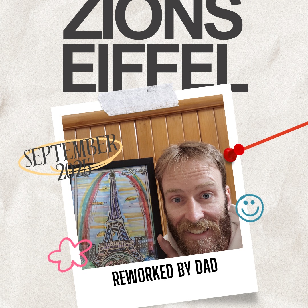 ⨠ZIONS EIFFEL â The Sleep Deprivation Piece â¨
I reckon that Christmas and birthday presents often lack true sentiment â theyâre usually given out of obligation rather than genuine feeling. In contrast, random gifts, no matter the occasion, show real care for the recipient because they come from a place of thoughtfulness.
With that in mind, I want to introduce my latest creation: âZions Eiffelâ đźđ¨ â born out of my daughterâs school artwork, minimal sleep, and way too much coffee. A random gift, reworked by Dad, for my kids đ.
I hope she doesnât mind my personal touch. đ
*******
⨠ZIONS EIFFEL â A Peça da Privação de Sono â¨
Eu acho que presentes de Natal e aniversĂĄrio muitas vezes carecem de verdadeiro sentimento â geralmente sĂŁo dados por obrigação e nĂŁo por um sentimento genuĂno. Em contraste, presentes inesperados, independentemente da ocasiĂŁo, demonstram um cuidado real com o presenteado porque vĂŞm de um lugar de consideração.
Com isso em mente, quero apresentar minha mais nova criação: âZions Eiffelâ đźđ¨ â inspirada no trabalho escolar da minha filha, em noites mal dormidas e cafĂŠ demais. Um presente inesperado, retrabalhado pelo Papai, para meus filhos đ.
Espero que ela nĂŁo se importe com meu toque pessoal. đ
#ArtWithHeart #FamilyInspiredArt #DadLife #CreativeDad #HandmadeWithLove #ArtThatMatters #ZionsEiffel #MadeWithHeart #InspiredByKids #ParentArtist #DailyArt #GiftFromTheHeart #OriginalArtwork #ArtistLife #ContemporaryArt #ArtisticExpression #ArtCollectors #ArtCommunity #ColorfulArt #ArtForTheSoul
