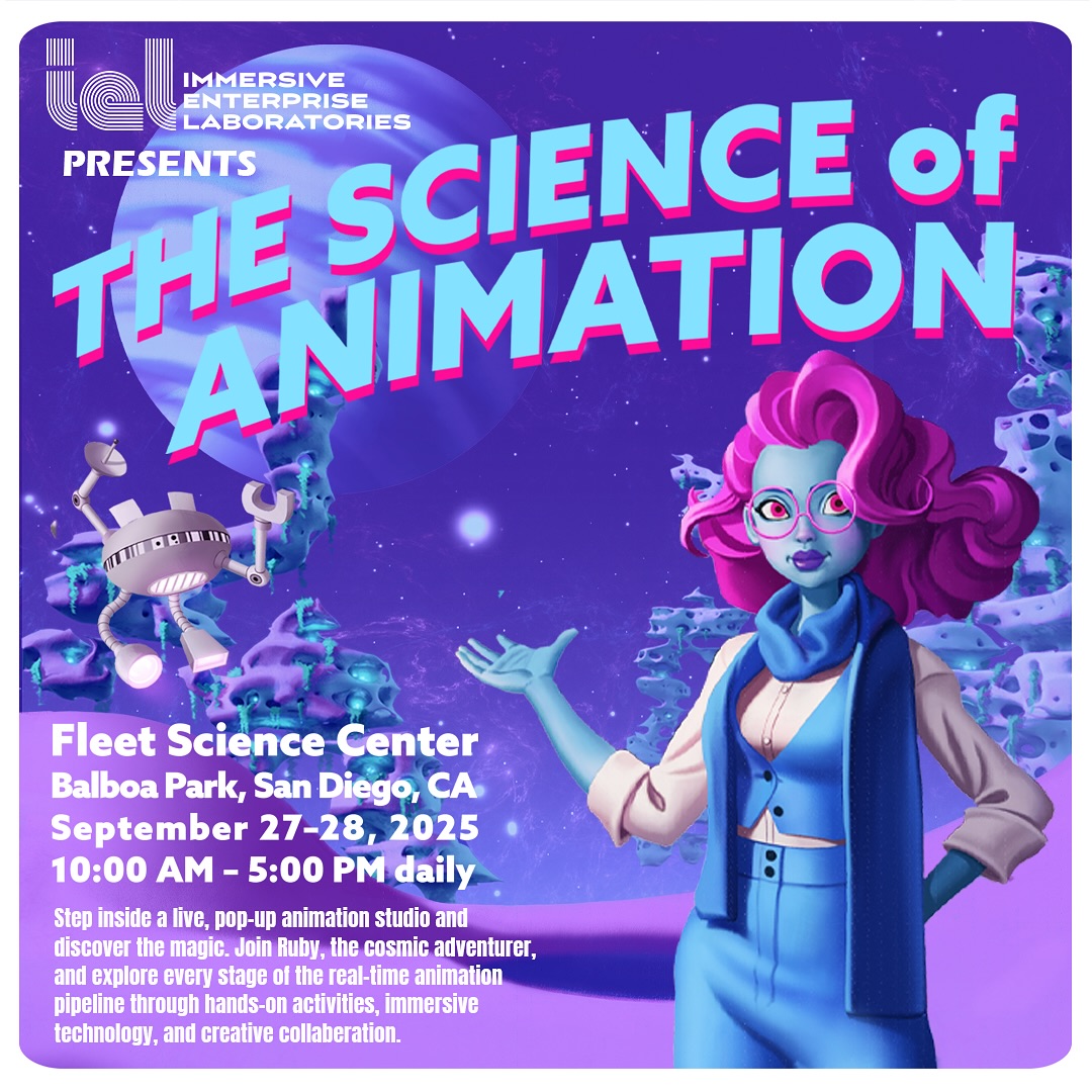 We’re thrilled to be heading to the Fleet Science Center in San Diego this weekend!
Join us for The Science of Animation on Sept 27th and 28th. a weekend celebrating the art of animation and motion capture, featuring an incredible lineup of industry pros.
Rebound will be there sharing stories, experiences, and maybe sharing a little secret: while animation and MoCap bring the stories to life on screen, it’s audio that makes you truly feel the magic.
#sounddesign #stem #ScienceOfAnimation #mocap