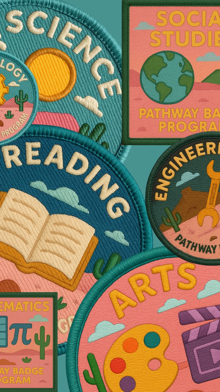 Learning is more than lessons — it’s a journey worth celebrating. With our new STREAMSS Curriculum Pathway Badge Program, every STREAMSS assignment completed, students earn badges that proudly showcase their progress across Science, Technology, Reading, Engineering, Arts, Mathematics, and Social Studies.
Paired with a Pathway Jacket, each badge is a milestone — proof of growth, progression, and achievement.
Because education should inspire kids to earn, learn, and celebrate every step.
Check out the Project Board Game website for more information.
#streamss #steams #stem #education #reading #ela