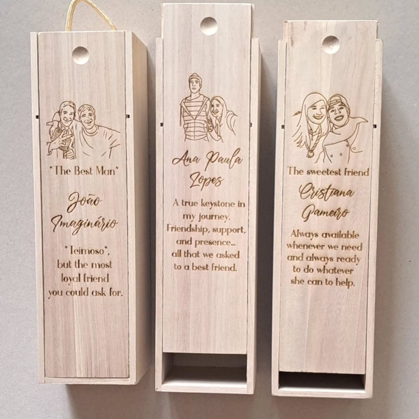 Caixas de vinho personalizadas