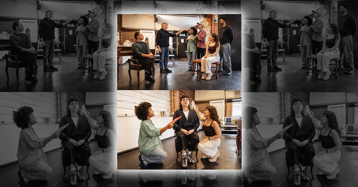 REHEARSAL IMAGES RELEASED
FOR ROB MADGE’S BRAND NEW ADAPTATION OF CHARLEY’S AUNT
DIRECTED BY SOPHIE DRAKE
WATERMILL THEATRE
FRIDAY 3 OCTOBER – SATURDAY 15 NOVEMBER
Joint CEOs Artistic Director Paul Hart and Executive Director Claire Murray, and the whole team at Newbury’s Watermill Theatre are delighted to announce the cast for Rob Madge’s brand-new adaptation of Charley’s Aunt, a Watermill Theatre production playing from Friday 3 October to Saturday 15 November, with a press night on Wednesday 8 October.