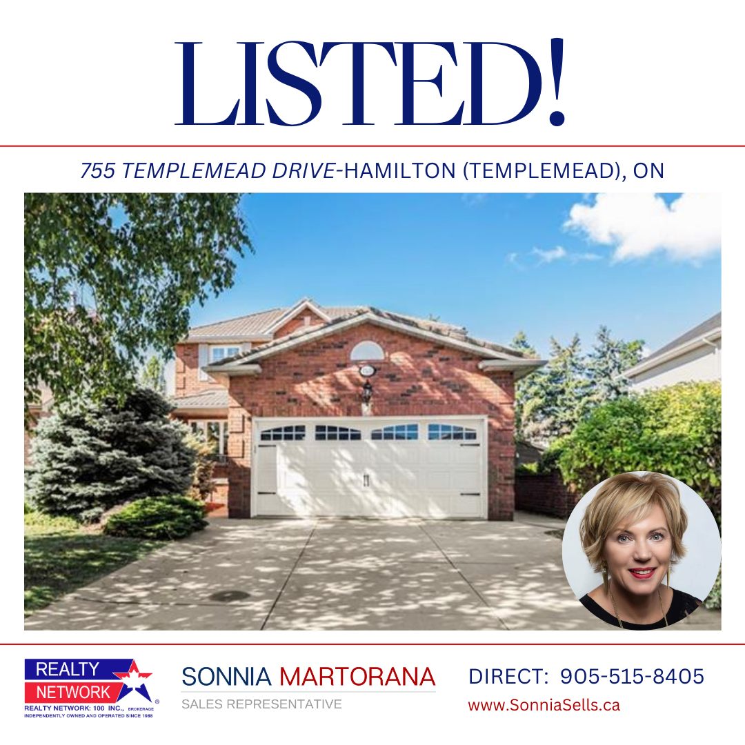 🏡 LISTING SPOTLIGHT!!
📍 755 Templemead Drive - Hamilton, ON| 💰 $999,000 / MLS#: X12368072
This stunning 3-bed, 3.5-bath home blends comfort, style, and entertainment — inside and out!
🌟 Backyard Retreat:
✅ Heated in-ground saltwater pool
✅ Relaxing hot tub
✅ Covered entertainment deck
✅ Private, fully fenced yard
🍽️ Main Floor Features:
✔️ Bright, open-concept living & dining
✔️ Modern kitchen with breakfast bar
✔️ Walk-out to covered deck
✔️ Separate den/home office
🛌 Upstairs:
✔️ Open computer loft
✔️ 3 oversized bedrooms
✔️ Primary suite with walk-in closet & luxury ensuite (soaker tub + separate shower)
🍷 Fully Finished Basement:
✔️ Custom wet bar w/ quartz counters
✔️ Dual bar fridges
✔️ Modern 3-pc bath
✔️ Large fruit cellar + extra storage
🔧 Recent Upgrades:
Owned tankless water heater
Interior waterproofing (2020)
Expanded kitchen entry (2021)
New hot tub jets
Pool heater, pump & sand filter (within 5 years)
Much more!
📲 Book your private showing today!
📞 905-515-8405 /📧 sonniasells@gmail.com
🔗https://www.sonniasells.ca/listings/755-templemead-drive/
—
Sonnia Martorana
Your Trusted Ancaster/Hamilton Real Estate Agent 🏡
#HamiltonRealEstate #Templemead #HomeForSale #LuxuryHomes #BackyardOasis #SonniaMartorana #RealEstateHamilton #DreamHome