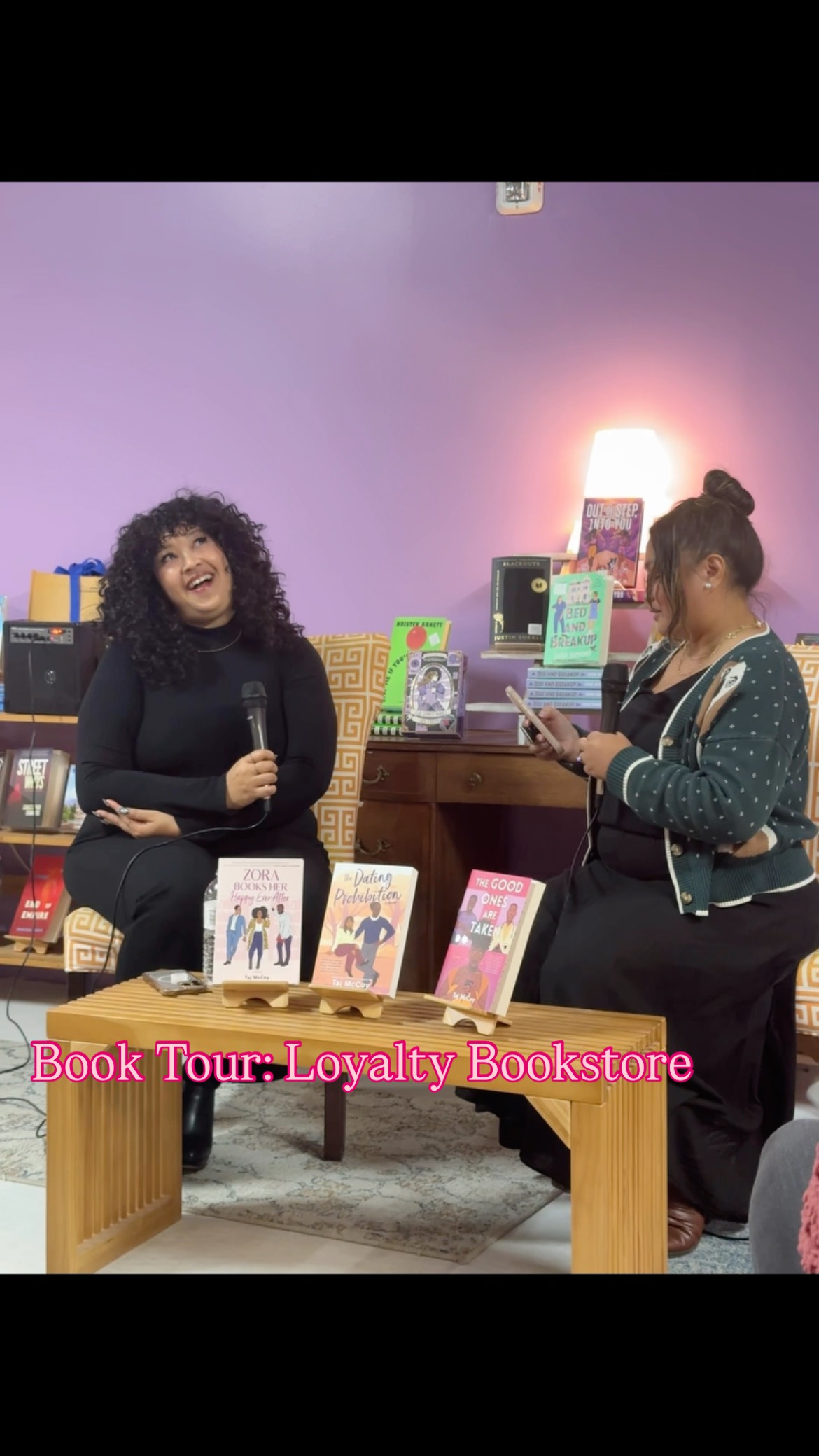 Massive thanks to my friends at @loyaltybooks for the love and for hosting another wonderful event and to the lovely @celestedador for being my conversation partner—I had so much fun! And to my lovelies who pulled up, you are truly why I do what I do. 🫶🏽💕 #bookevent #romancebooks #TheDatingProhibition #blackromance #authorsofinstagram #bookstagram