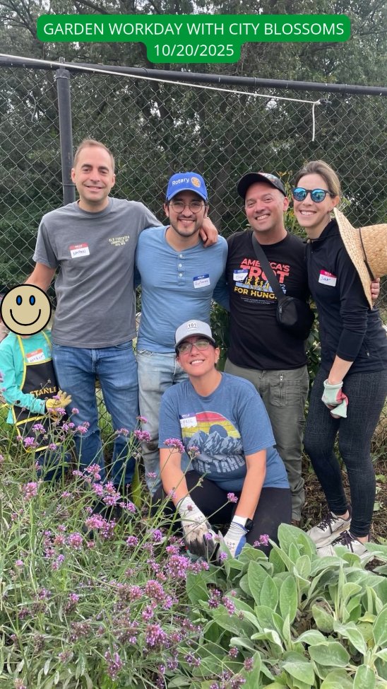 Wonderful service activity with the Rotary and Rotaract clubs in DC. Thanks @cityblossoms for hosting us!