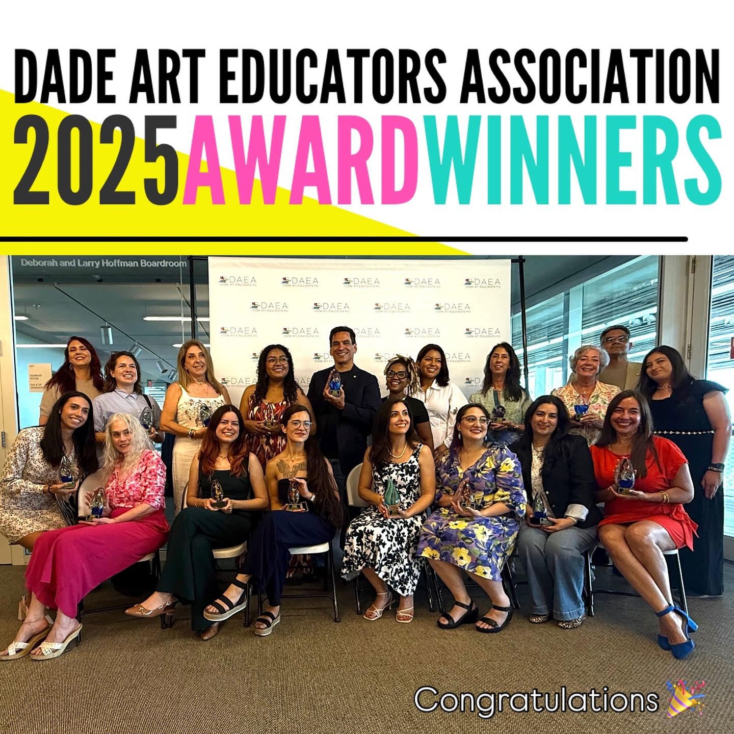Join us in congratulating the 2025 DAEA Award Winners at the Perez Art Museum Miami, PAMM!
@pamm Thank you for your unwavering support and commitment to art and education!