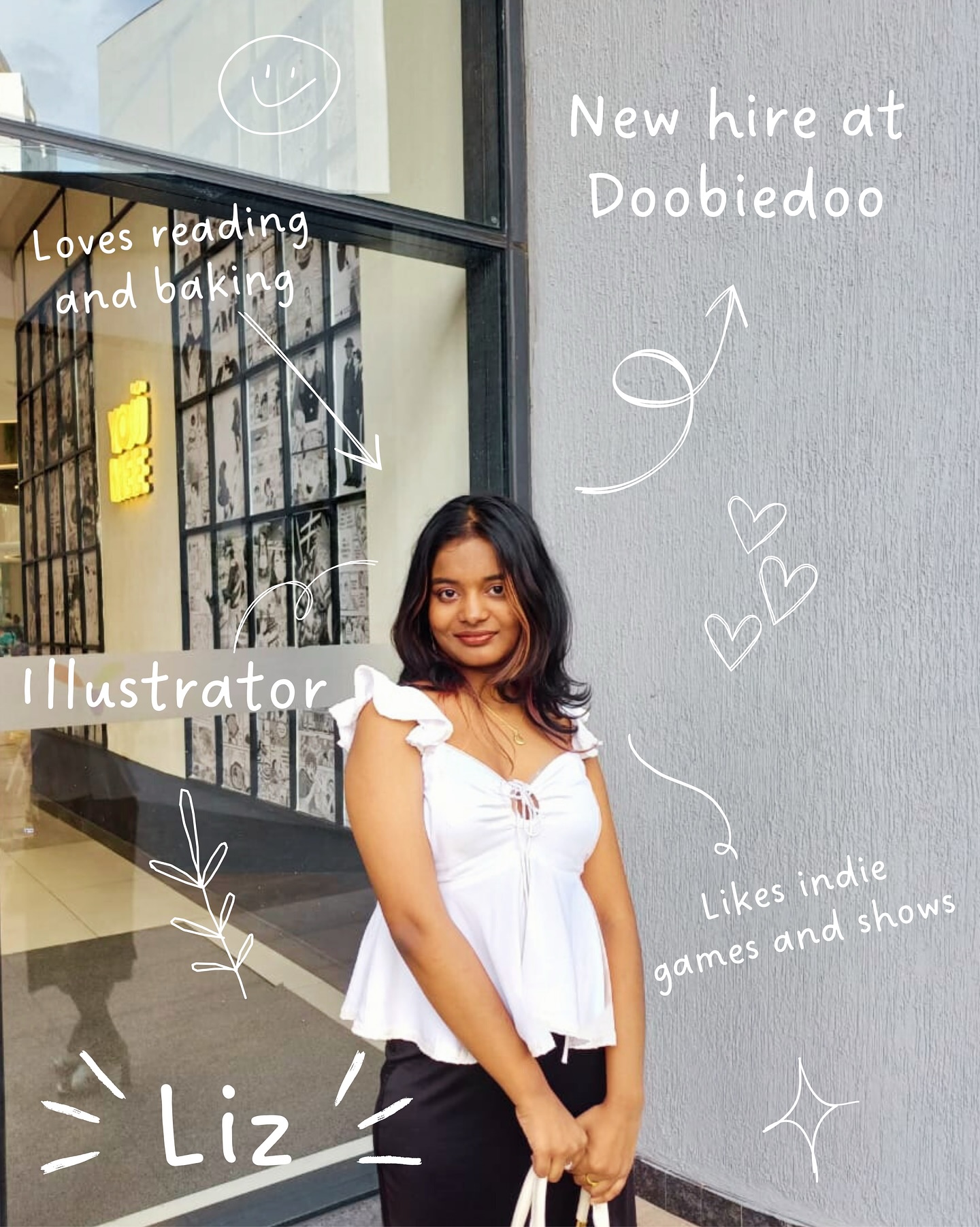 Team Doobiedoo just got artsier! 👩🎨
Say hi to Liz David, she’s planning to take us on a trip with her digital art and illustrations!
We’re so excited to have her onboard bringing fresh vibes & trippy art to Doobiedoo! 💜
Checkout her collection on the website now!