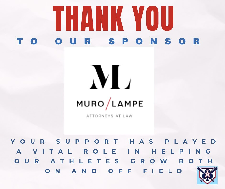 On behalf of everyone at Ace’s baseball club, we want to extend our heartfelt thanks for your generous sponsorship and support this season!!!