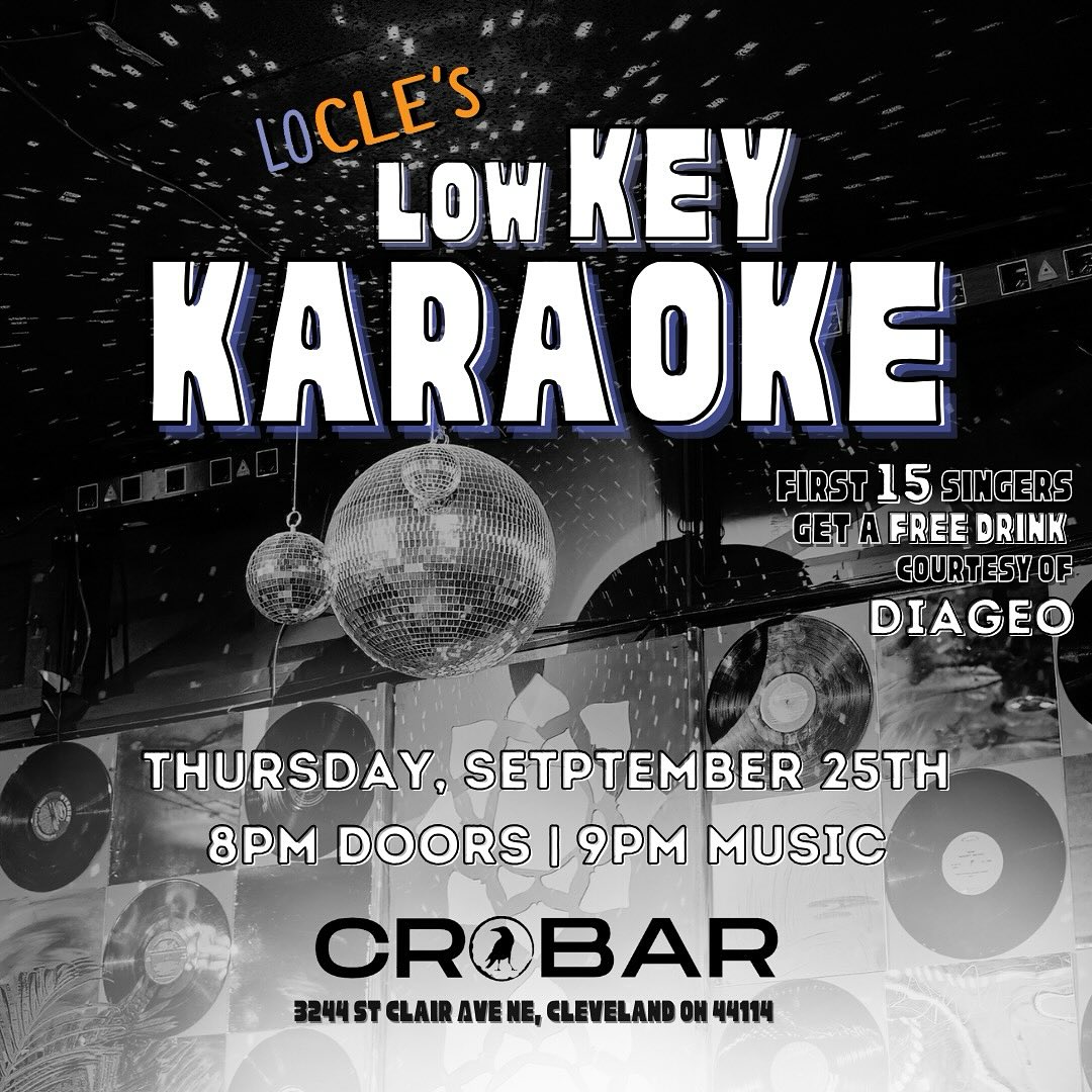 TOMORROW NIGHT, WE’RE SO BACK
Catch us at @crobar1921 for our monthly karaoke night! Bring a friend, or just yourself, and come sing ya lil hearts out with us.
FREE! 8PM. Don’t miss it. ✨🎶🎤🎵