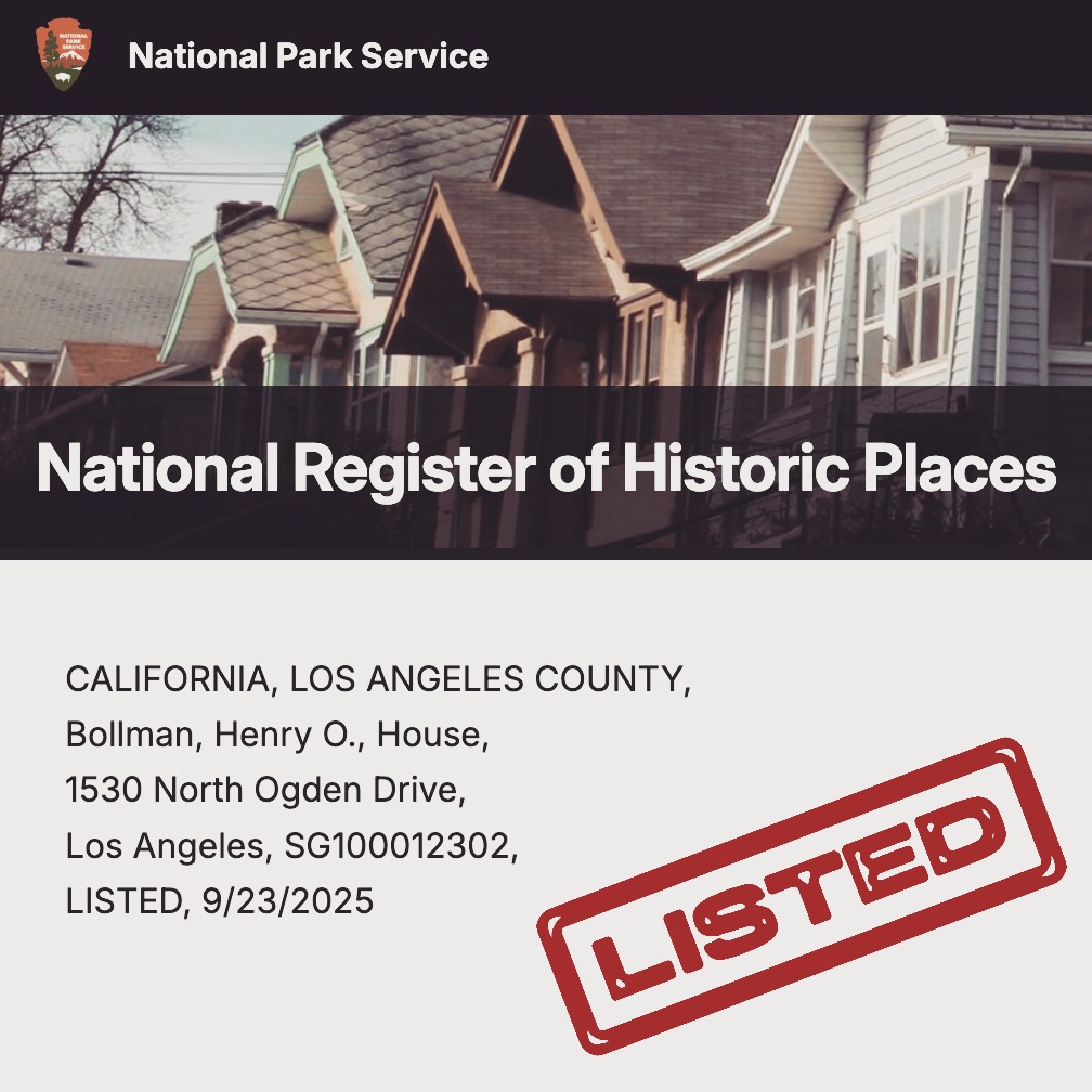 We're excited to share that the Henry O. Bollman House has been listed on the National Register of Historic Places by the National Park Service @nationalregisternps.
Special thanks to the team @wjeassociates for all their help.
#bollmanhouse #lloydwright #architecture #restoration #textileblock #oldhollywood #nps