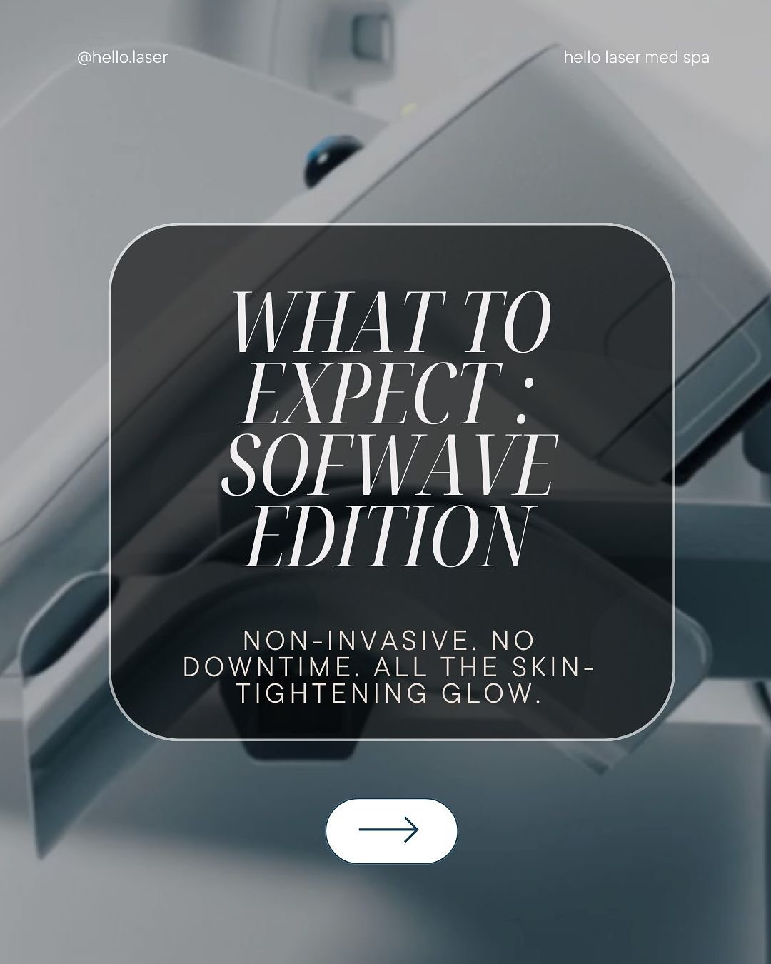 ✨ Lift. Tighten. Glow. ✨
Turn back time with Sofwave – the #1 non-invasive treatment for firmer, smoother skin.
📍 Book your appointment at Hello Laser in Scottsdale today!
📞 Call us at 480-905-3080 to schedule your glow-up.
#Sofwave #SkinTightening #ScottsdaleMedSpa #HelloLaser #NonInvasiveTreatment #AntiAging #ScottsdaleBeauty