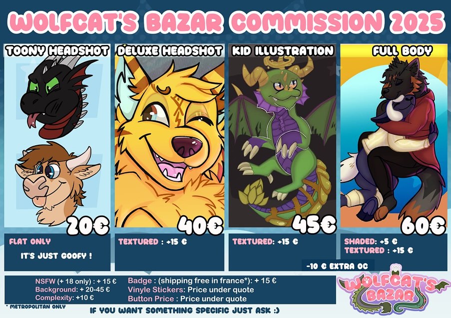 New #furry #pricelist