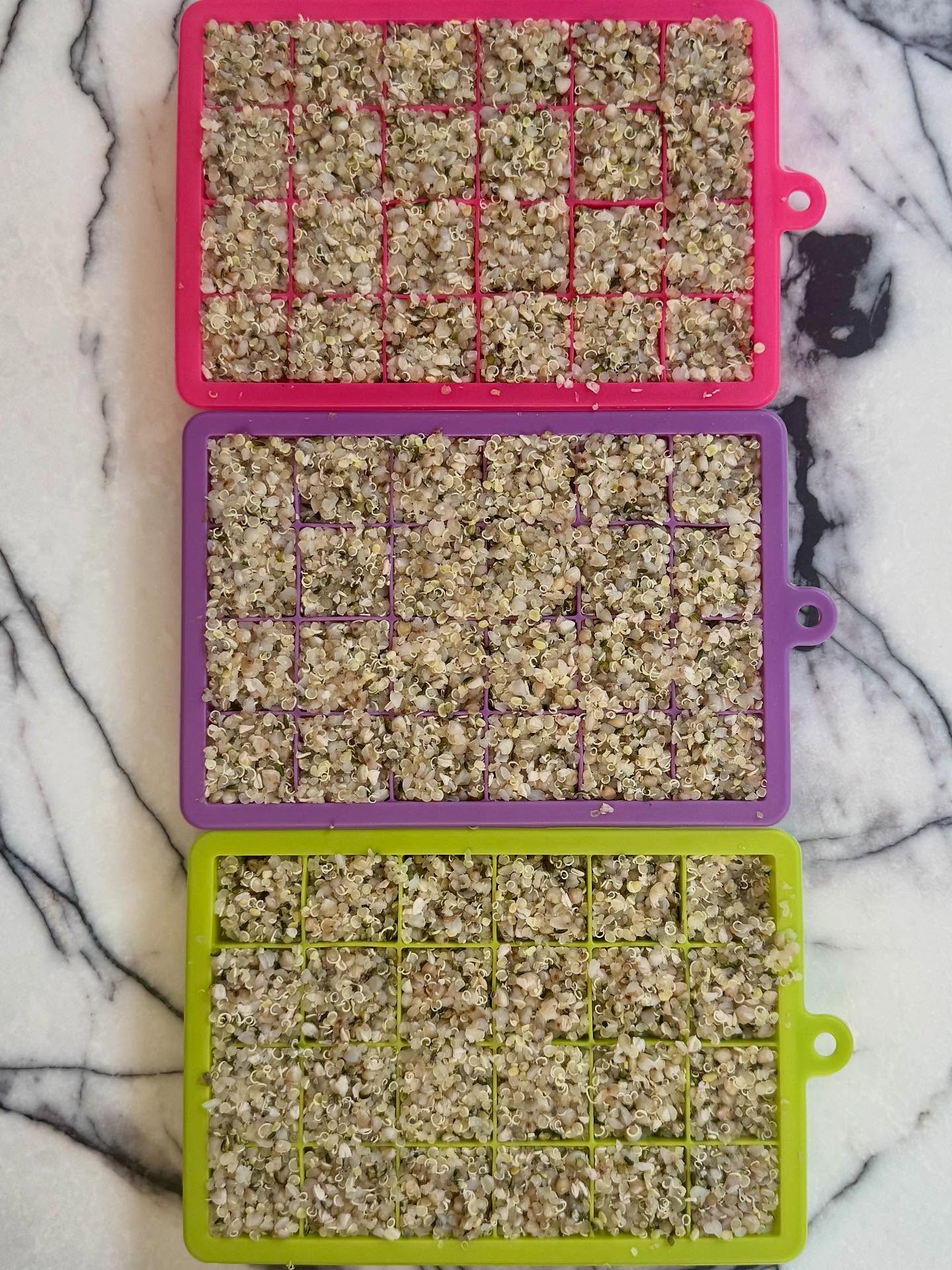 🥣 Toddler breakfast hack 🥣
Cook up some buckwheat + quinoa, stir in chia, hemp + ground pumpkin seeds, then freeze in ice cube trays.
Defrost the night before to serve cold or warm in the microwave for the winter months, swirl through berries, a dollop of nut butter and some yoghurt — and breakfast is served 🙌 Even easier than porridge, but packed with goodness for little tummies 💚
#frome #fromeevents #fromesomerset #FromeCookerySchool #plantbasedcookeryschool #vegancookeryschool #PlantBased #vegan #littlefromecookeryschool #plantbasedkids #kidsbreakfast #mumlife #healthykids