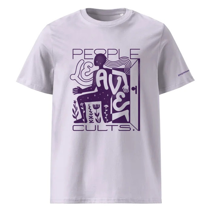 🔥 Just Landed: Merch 🔥
We are getting ready to leave for the Psychology of Cults Tour! Whether you’re attending a show or simply looking to show your support from home, our new merch is a great way to support People Leave Cults.
Free shipping is available until October 6, 2025! Use code: PLCTOUR
Visit: https://plcmerch.com/
This shirt is a reminder: you are not alone. People leave cults every day, and this design celebrates the strength it takes to step through the door and into a new chapter — a reminder that growth, freedom, and community wait on the other side.
People Leave Cults provides accessible low cost services for survivors in need. Every purchase helps us continue to provide education, resources, and hope for survivors and families impacted by cults and coercive control.
💜 Artist Feature
We are thrilled to introduce you to Rebecca Lemker @pixebo an exceptionally talented artist whose passion for nostalgia and pixel art shines through her work. With her foundation in UX Design, Rebecca brings a unique perspective to her creations. Currently, she is developing Pixome, an Indie Mobile Game.
In addition to this t-shirt design, Rebecca also designed the People Leave Cults logo. Her ability to encapsulate our mission and message of hope is truly remarkable. We invite you to explore her artwork and support her creative journey by visiting her site: https://www.pixelplacebo.com/