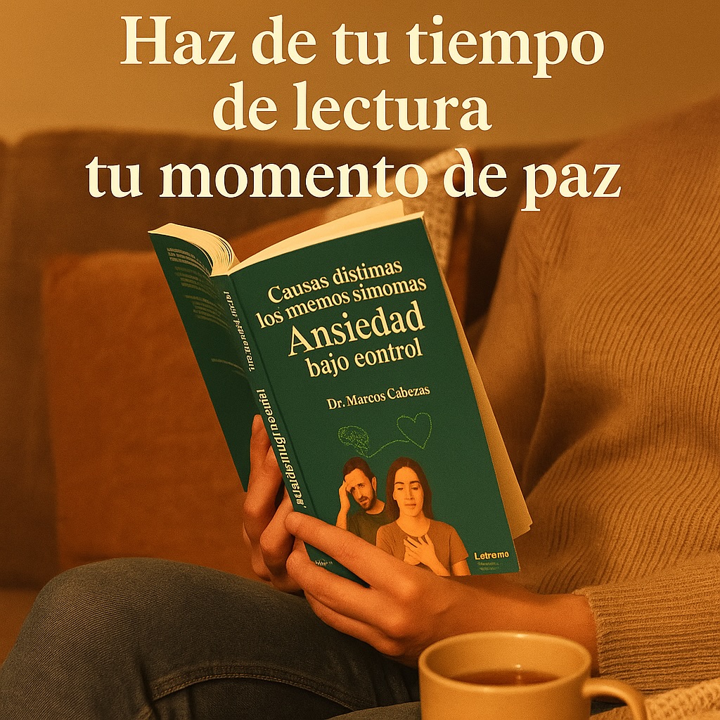 📖 ¿Sientes que tu mente no para ni un segundo?
¿Pensamientos intrusivos, anticipatorios, insomnio o sensación de presión en el pecho?
No estás solo.
Mi libro “Causas distintas, los mismos síntomas – Ansiedad bajo control” está escrito como si fuera una terapia en tus manos. Paso a paso te guío para entender lo que te pasa, regular tus emociones y recuperar la calma que tanto necesitas.
💡 Empieza a leer hoy y conviértelo en el primer paso de tu cambio.✨ Tu tranquilidad empieza en la primera página.#AnsiedadBajoControl #CausasDistintasLosMismosSíntomas #DrMarcosCabezas #LibroAnsiedad #Autoayuda #SaludMental #BienestarEmocional #Psicología #LibrosRecomendados #LecturaQueTransforma #ViveSinAnsiedad #DesarrolloPersonal #Mindfulness #Neurociencia #StopAnsiedad