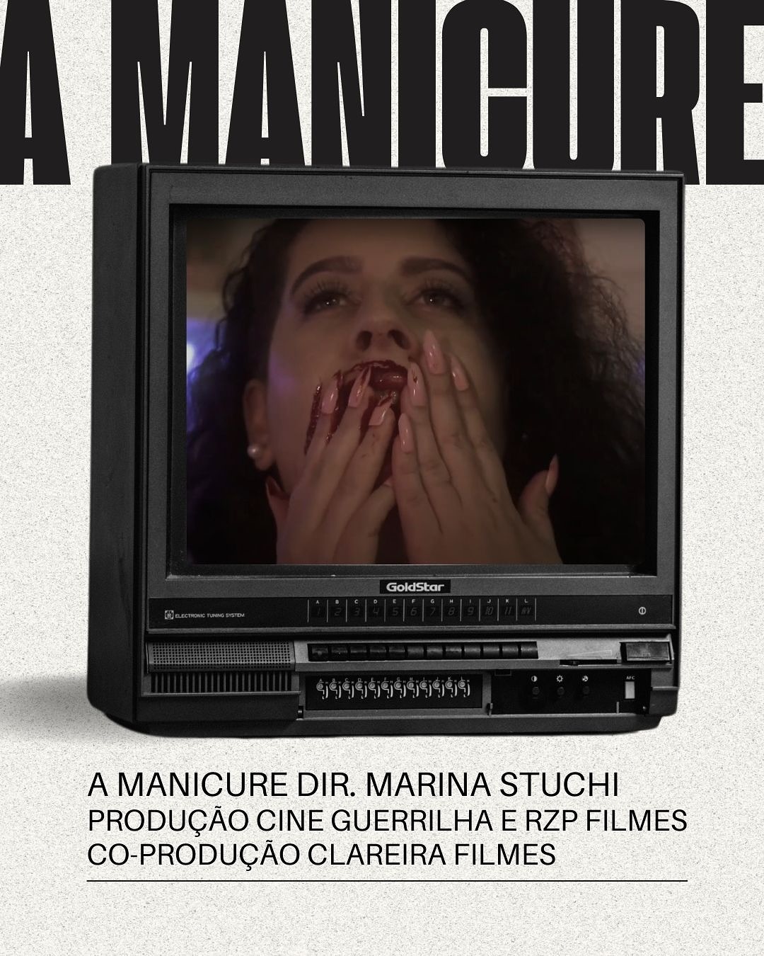Onde assistir ao curta A Manicure?
Uma produção Cine Guerrilha ( @cine_guerrilha )e RZP Filmes, em co-produção com a Clareira Filmes ( @clareirafilmess ).
Ideia original de Marina Stuchi e Mariana Zani, com direção e roteiro de Marina Stuchi ( @marinastuchi ).
Essa foi uma parceria inesquecível, que reuniu profissionais incríveis e nos trouxe muito orgulho desde seu lançamento, em 2018. 🎬
O filme passou por diversas mostras e festivais e conquistou prêmios, entre eles no Kinoarte Competitiva Londrinense, onde recebeu o Prêmio de Melhor Filme pelo Voto Popular.
👉 Assista no Youtube do Canal Cine Guerrilha: https://abre.ai/amanicure (digite no seu navegador)
#AManicure #CinemaIndependente #Cinema #CurtaMetragem #CurtaDeTerror #ShortFilm #RZPFilmes #CineGuerrilha #ClareiraFilmes