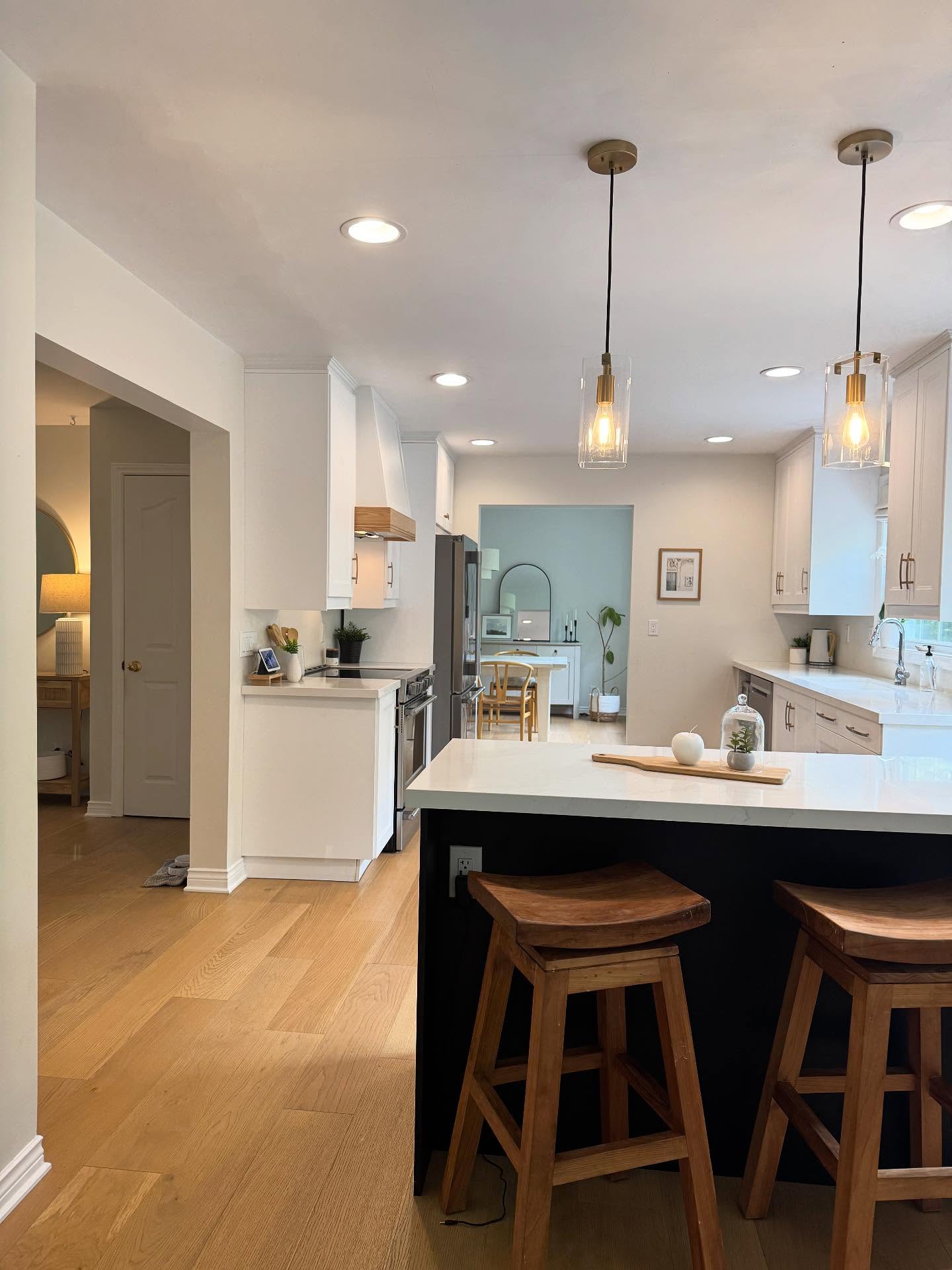 Love how this kitchen turned out! Function meets style in this stunning update #function #style #update #fresh #bright #design #transform #newspace #kitchen #transformationtuesdays #house #home #evolveinteriordesign