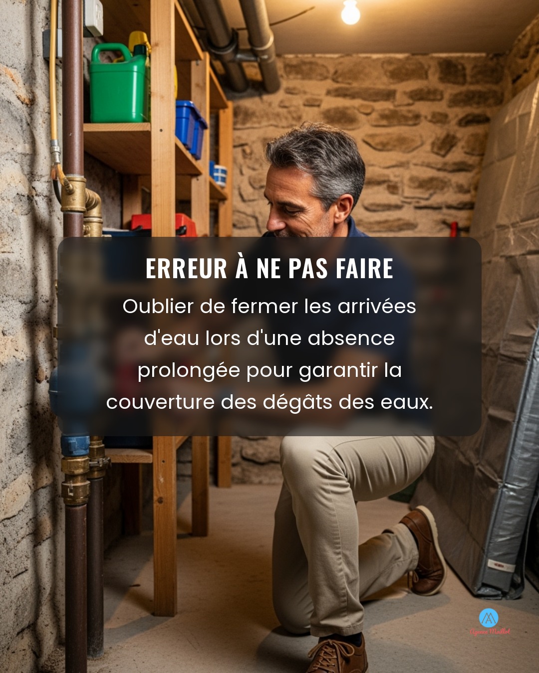 N'oubliez pas de fermer vos arrivées d'eau !
Ne pas respecter cette précaution simple peut entraîner de lourdes conséquences, notamment la perte de couverture en cas de dégât des eaux. Beaucoup d'assureurs exigent cette mesure pour garantir l'indemnisation.
Prenez quelques minutes avant votre départ pour sécuriser votre maison. Cette action préventive vous évitera bien des soucis et des dépenses inutiles. 🌊
#SécuritéVacances #DégâtsDesEaux #Assurance #AssuranceParticuliers
#agencemaillot