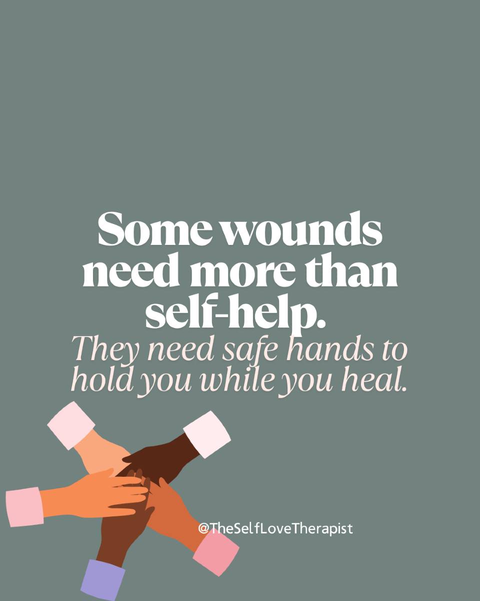We’ve been sold the myth that healing is something you do alone.
That if you just journal harder, meditate longer, cry quietly into your pillow without “bothering” anyone… you’ll finally be fixed.
But that’s not healing. That’s surviving in silence.
Real healing is relational. It’s what happens when your nervous system feels safe enough to rest because someone else is holding the weight with you. It’s collective care — the kind that reminds you your pain doesn’t make you a burden.
Healing is…
✨ A friend texting, “Eat, babe. You’ve been in your head all day.”
✨ A circle of women who hold you before you can even name the ache.
✨ Rest you don’t have to earn.
✨ Being seen in all your softness, messiness, and exhaustion — and being loved there.
You were never meant to do this alone. You’ve always deserved a village.
And the truth is, healing in community can reach places self-help never could.
If you’ve been trying to white-knuckle your way through, this is your permission to let someone in. Let connection be part of your medicine.
💬 What does collective care look like for you right now? Or what kind of support are you still learning to accept? Let’s talk in the comments.
📌 Save this post when you need the reminder: you don’t have to carry it all by yourself.
#CollectiveCare #RelationalHealing #TraumaHealing #HealingJourney #CommunityCare #RelationalTherapy #TherapyTools #MentalHealthAwareness #HealingTogether #YouDeserveSupport #BoundariesAreLove #EmotionalHealing #SelfCompassion #HealingInCommunity #RestIsResistance