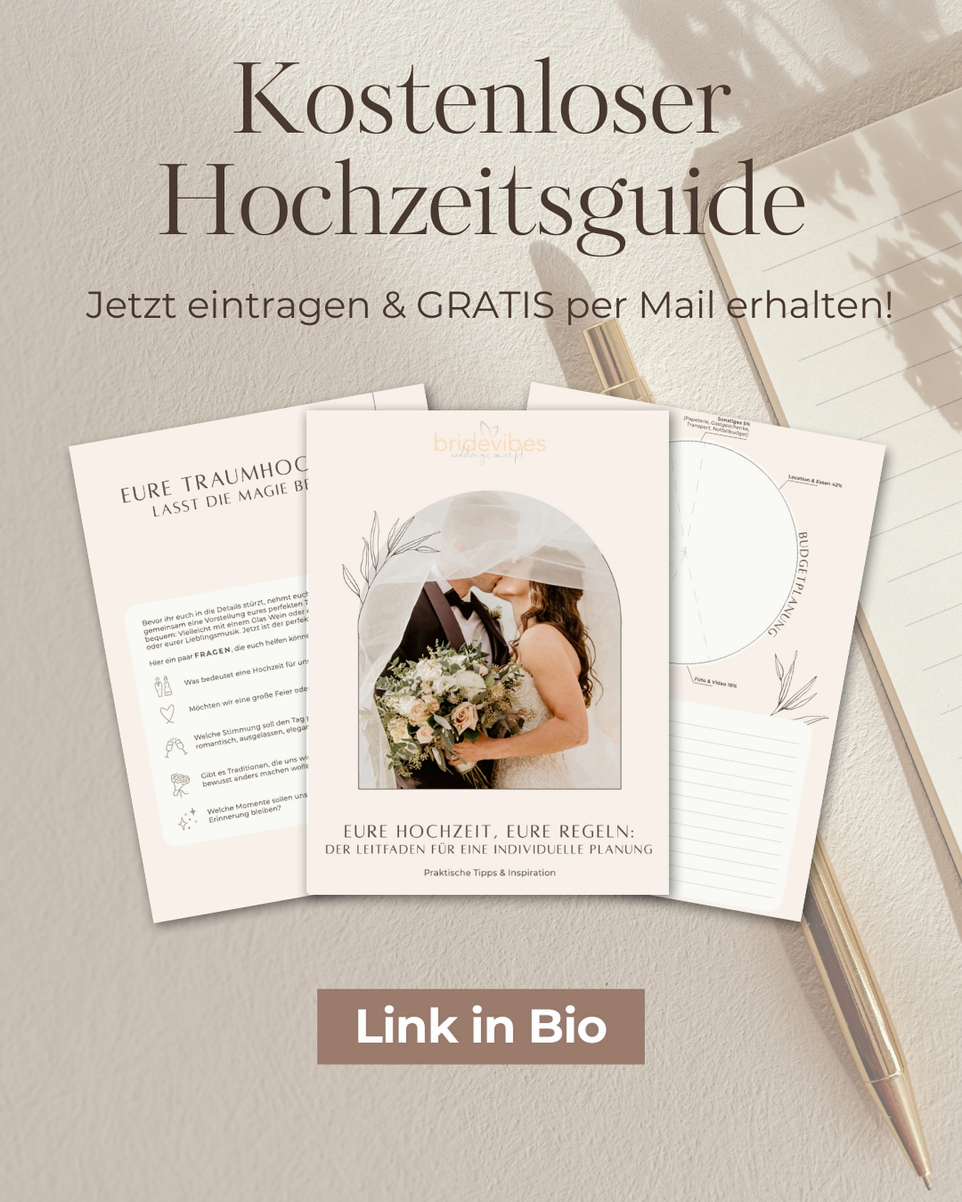 Die Verlobung ist frisch, die Freude riesig – und gleichzeitig stehen so viele Entscheidungen an. ✨ Egal, ob ihr schon mitten in den Vorbereitungen für 2026 steckt oder gerade erst in die Planung für 2027 startet: wir wissen, wie schnell man sich von all den To-dos erschlagen fühlt. 💍
Deshalb haben wir für euch einen kostenlosen Hochzeitsguide entwickelt – mit unseren wertvollsten Tipps aus 5 Jahren Hochzeitsplanung.
Der Guide gibt euch nicht nur hilfreiche Orientierung für den Start, sondern auch einen kleinen Einblick in unsere Arbeitsweise.
👉 Ladet ihn euch einfach über den Link in unserer Bio herunter – ganz kostenlos per Mail.
Und wenn ihr euch mehr Unterstützung für eure Planung wünscht: schreibt uns gerne direkt für ein unverbindliches Kennenlernen. 🤍
#hochzeitsplanung #hochzeitsplanerhameln #hochzeitsplanerhannover #hochzeitsideen #brautpaar2026 #brautpaar2027