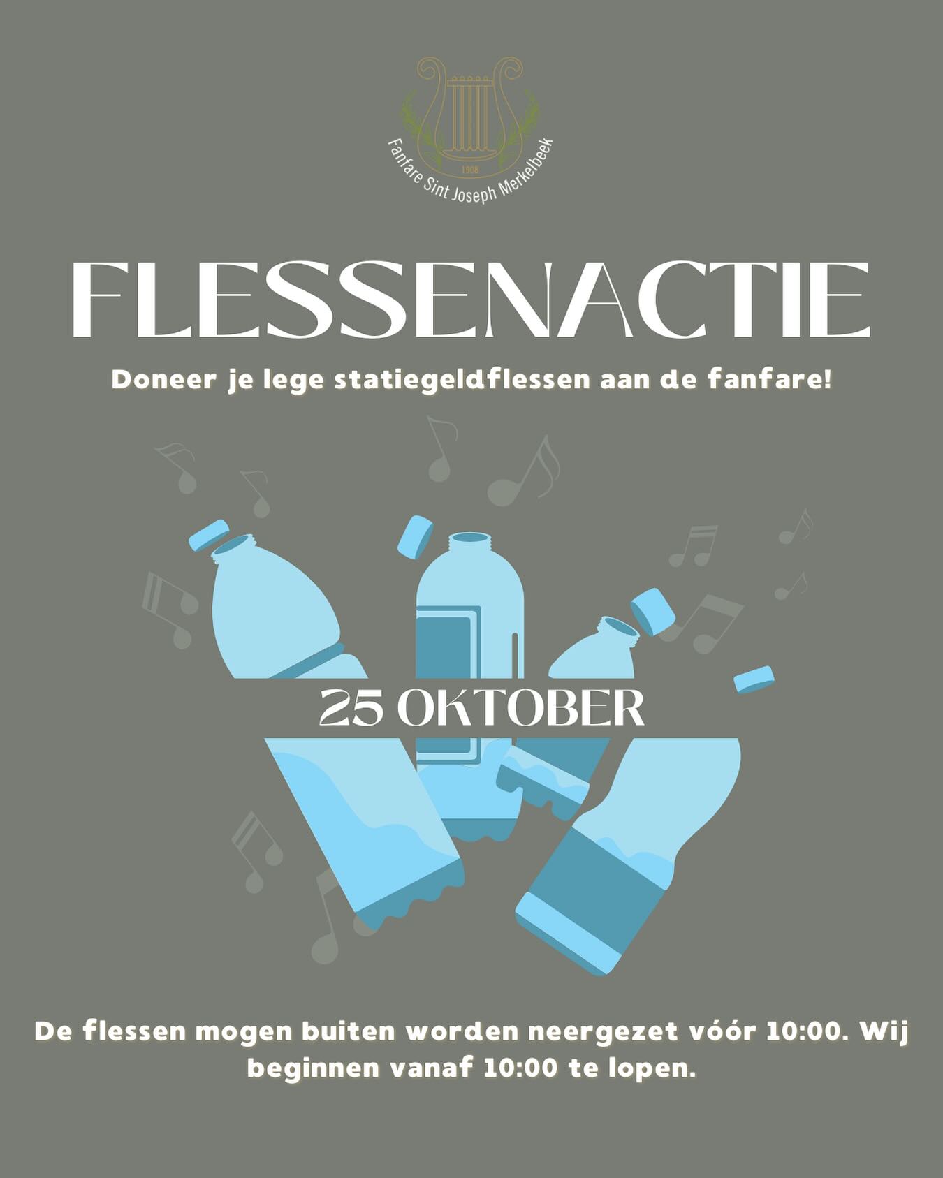 Nog iets langer dan een maand en dan is het weer zover: op zaterdag 25 oktober hoef jij je lege PET-flessen nรญet zelf naar de supermarkt te slepen. Dat doen wij met liefde voor je! ๐ค
Hang je flessen vรณรณr 10:00 buiten en wij halen ze op.
Zo draag jij makkelijk je steentje (of flesje ๐ฅค) bij aan onze vereniging! ๐ถ #TeamEfficiรซntie